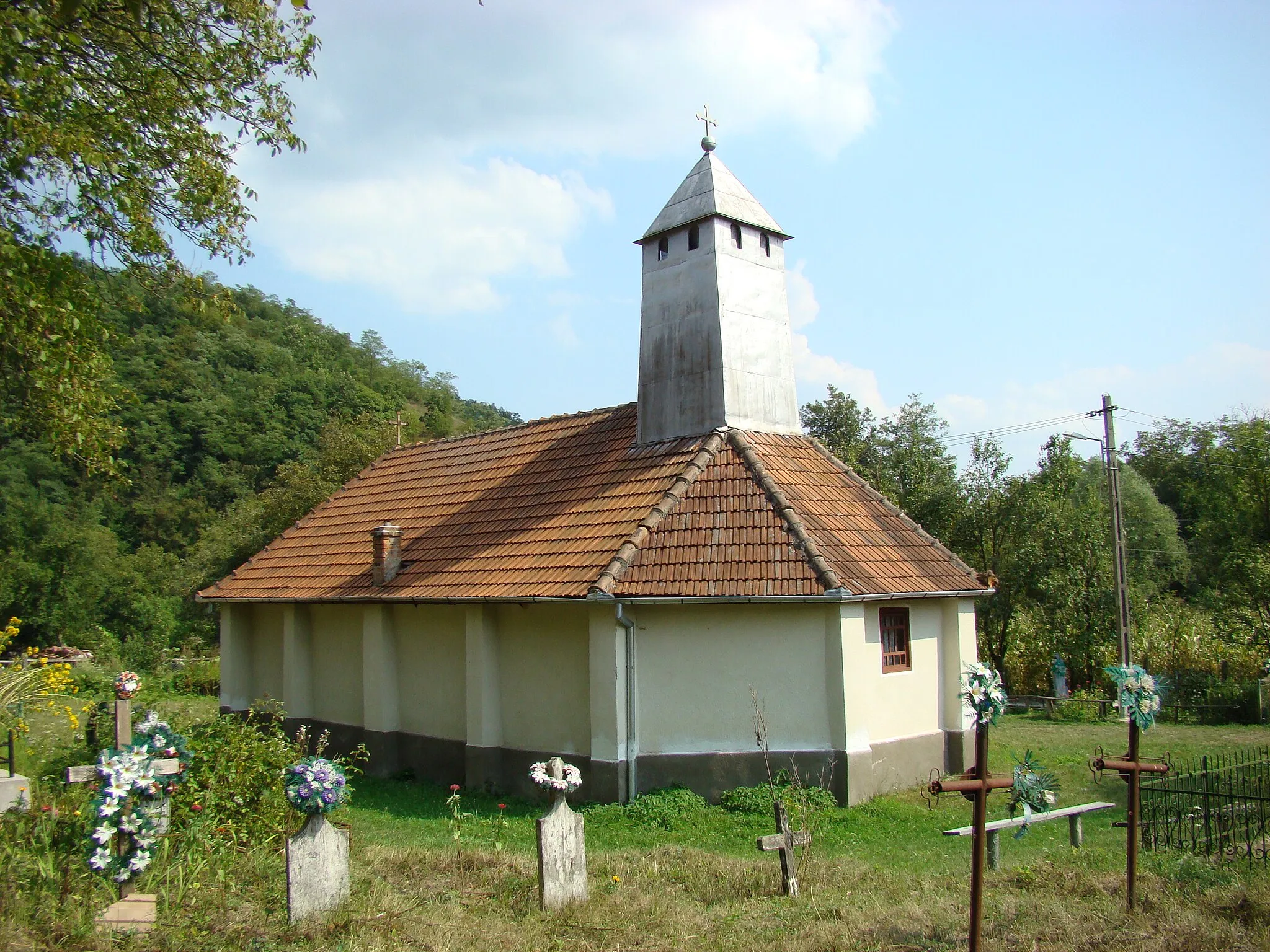 Photo showing: Biserica de lemn din Glodghilești-județul Hunedoara