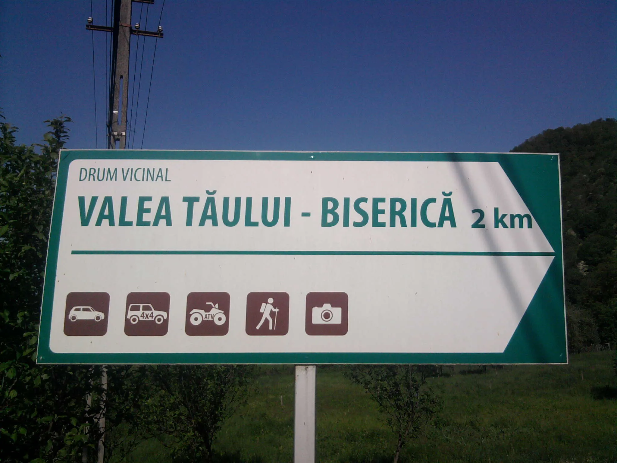 Photo showing: Fingerpost in Toplița, Hunedoara