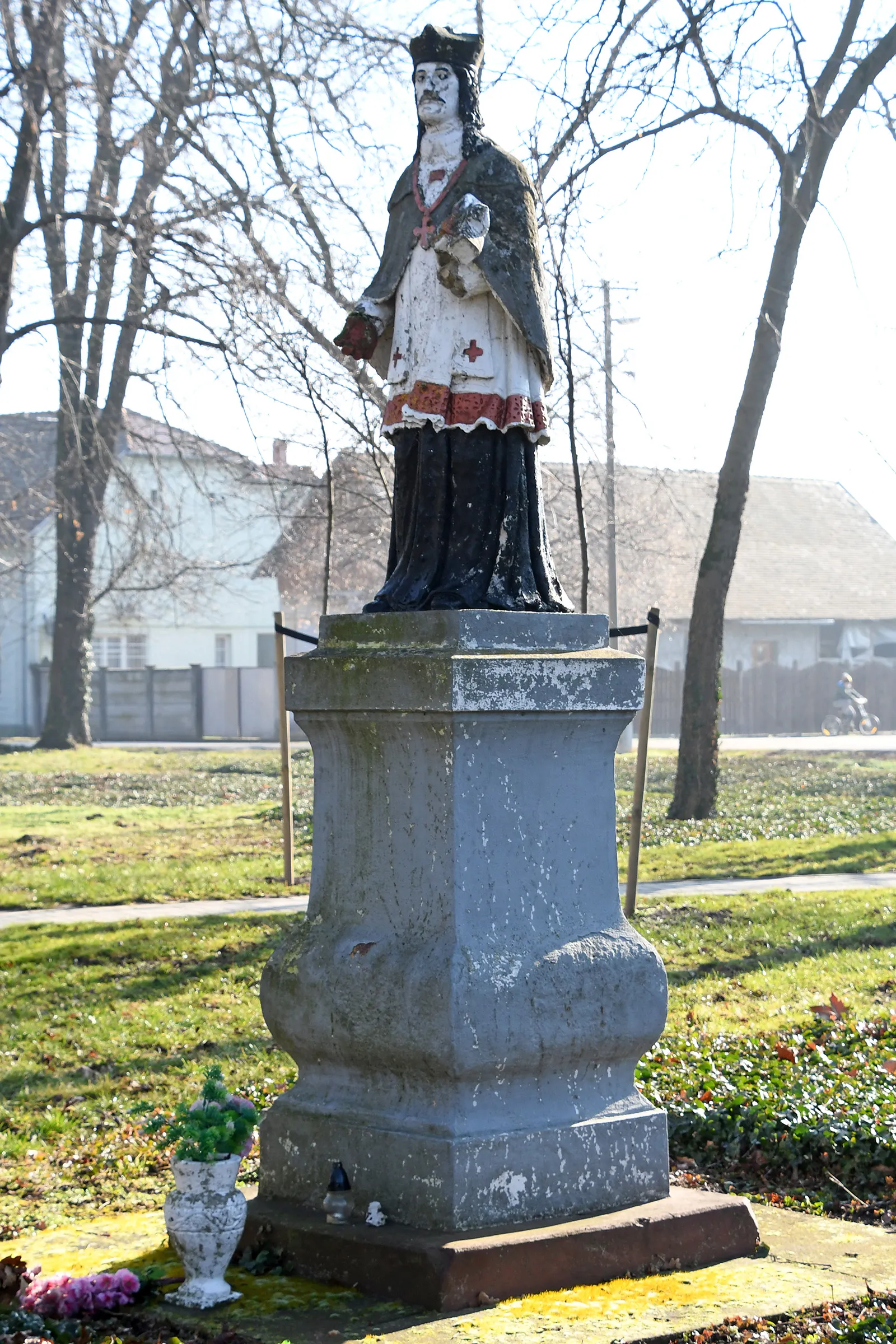 Photo showing: Statue of Saint John of Nepomuk in Földeák, Hungary