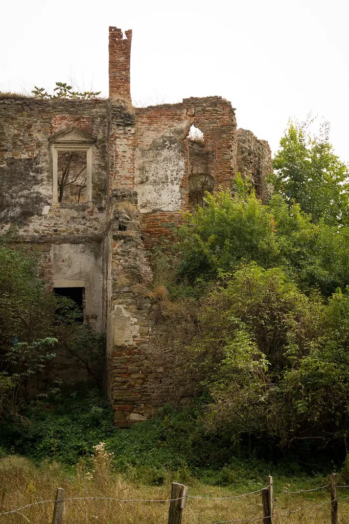 Photo showing: Castelul Martinuzzi (ruine), sat Vințu de Jos, comuna Vințu de Jos, Str. Eminescu Mihai 27, judeţul Alba.  Datare: 1551, cu modificări ulterioare.