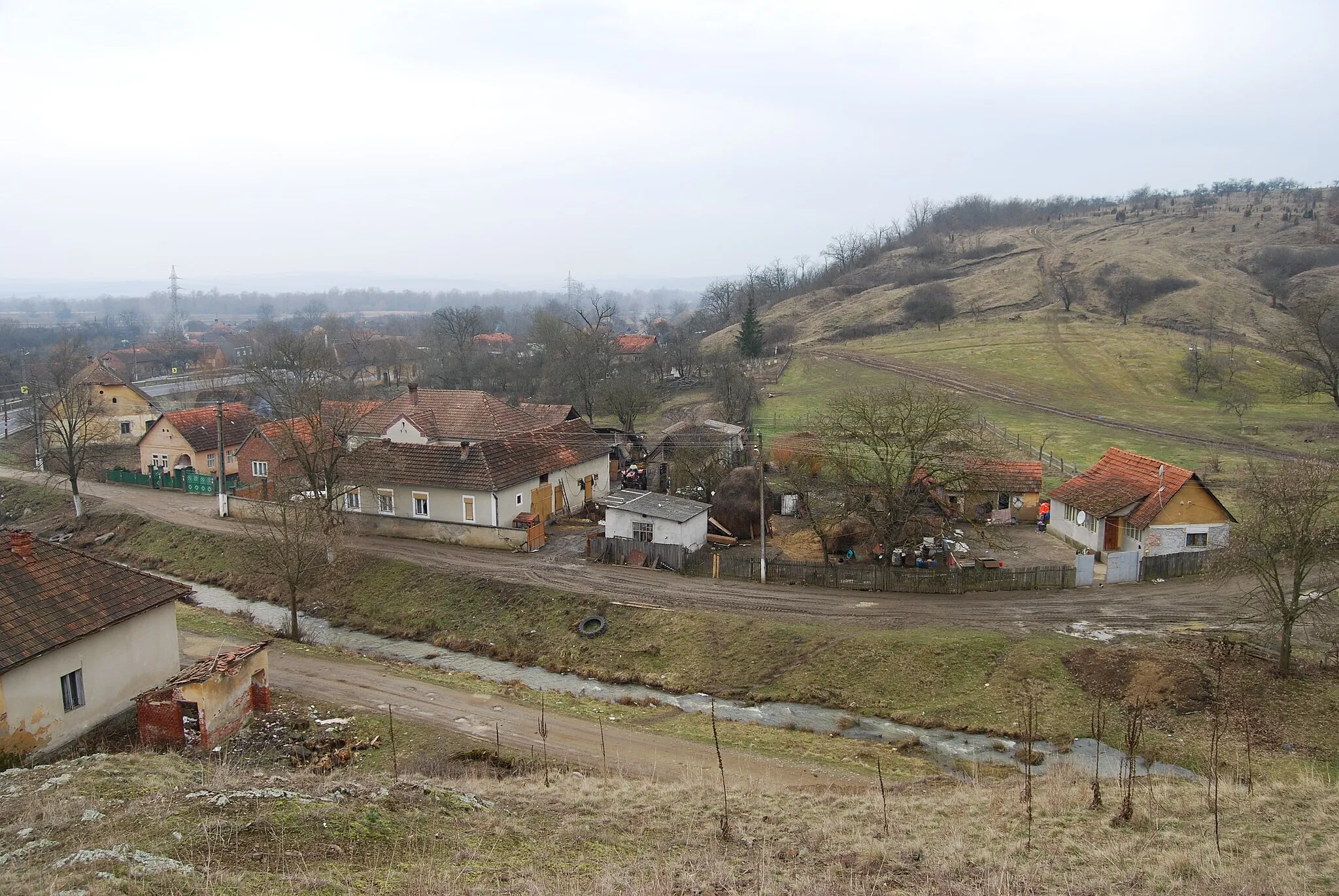 Photo showing: Nicolae Bălcescu, part of Vărădia de Mureş village  Arad County, Romania.