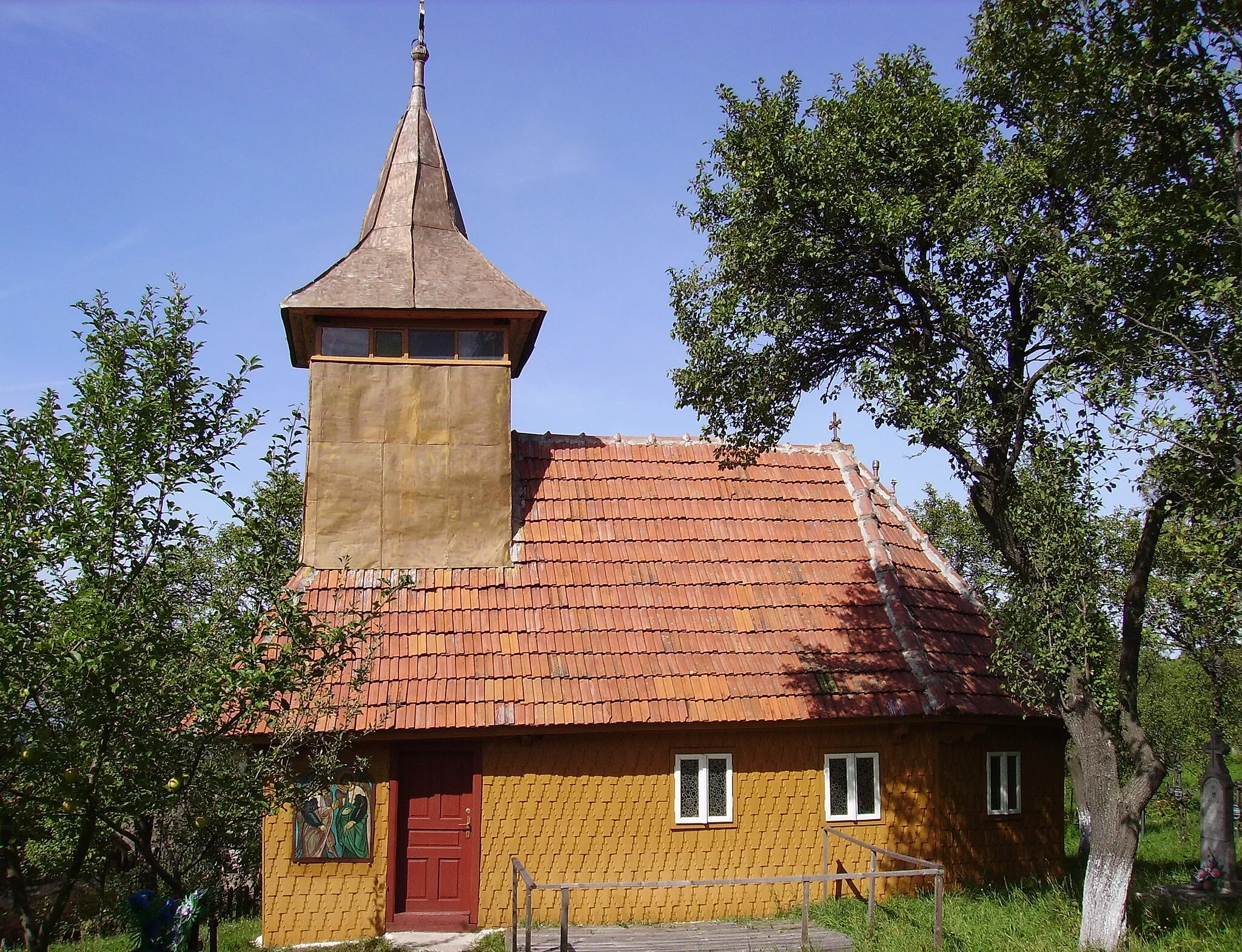 Photo showing: Biserica de lemn din Feregi, județul Hunedoara