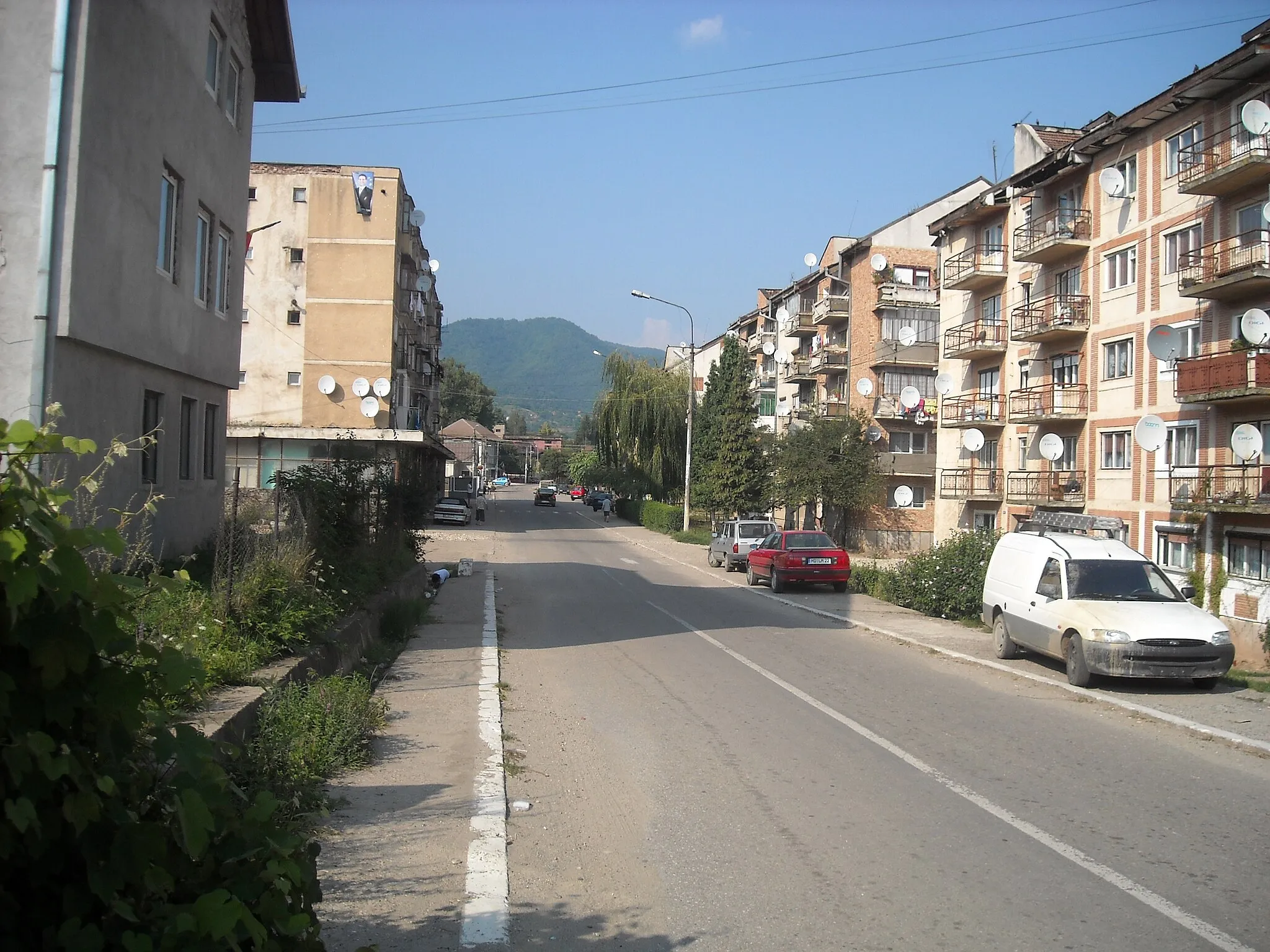 Photo showing: housing blocks in Certeju de Sus, Hunedoara County, Romania