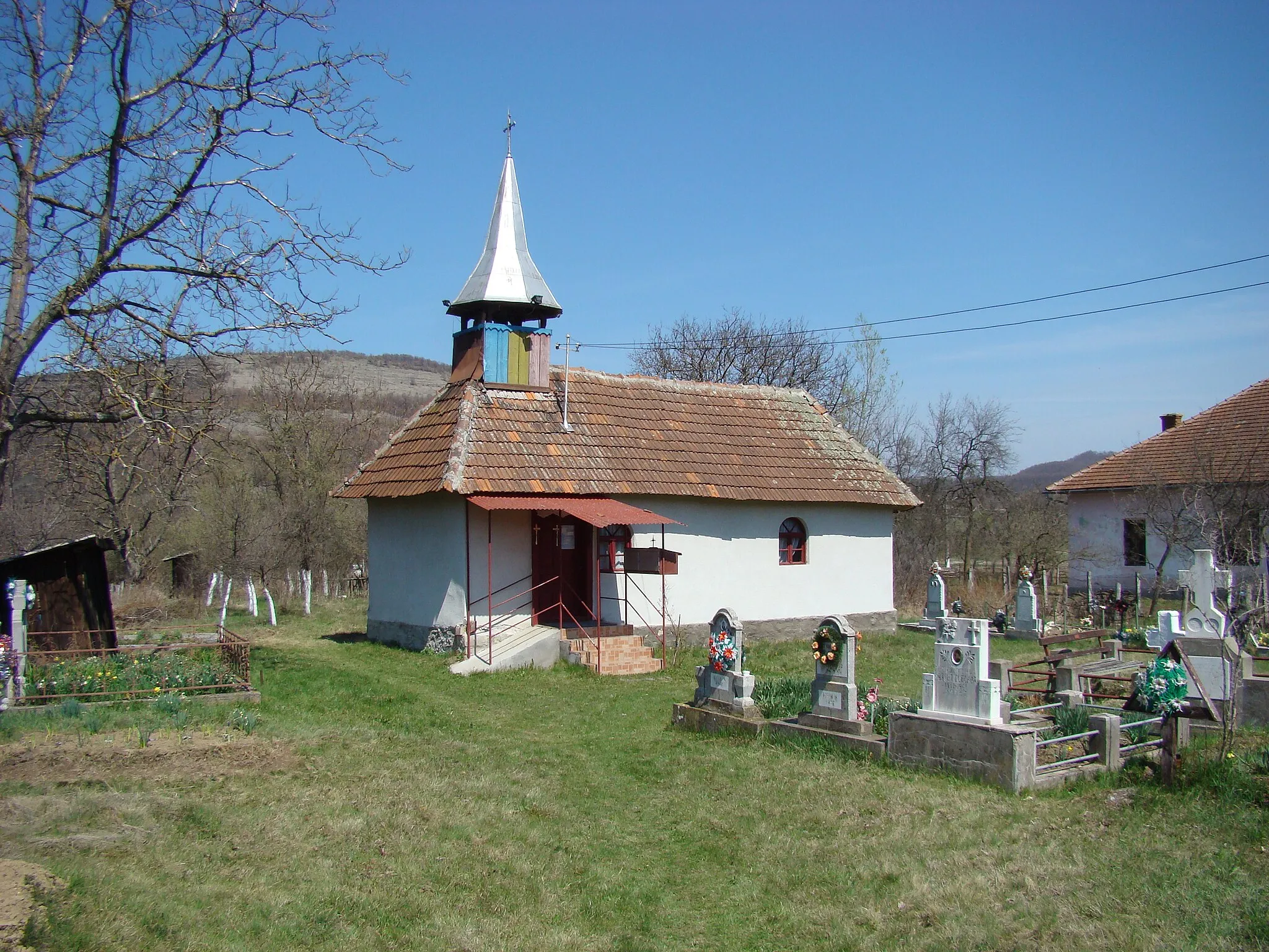 Photo showing: The wooden church from Panc-Săliște, Hunedoara county