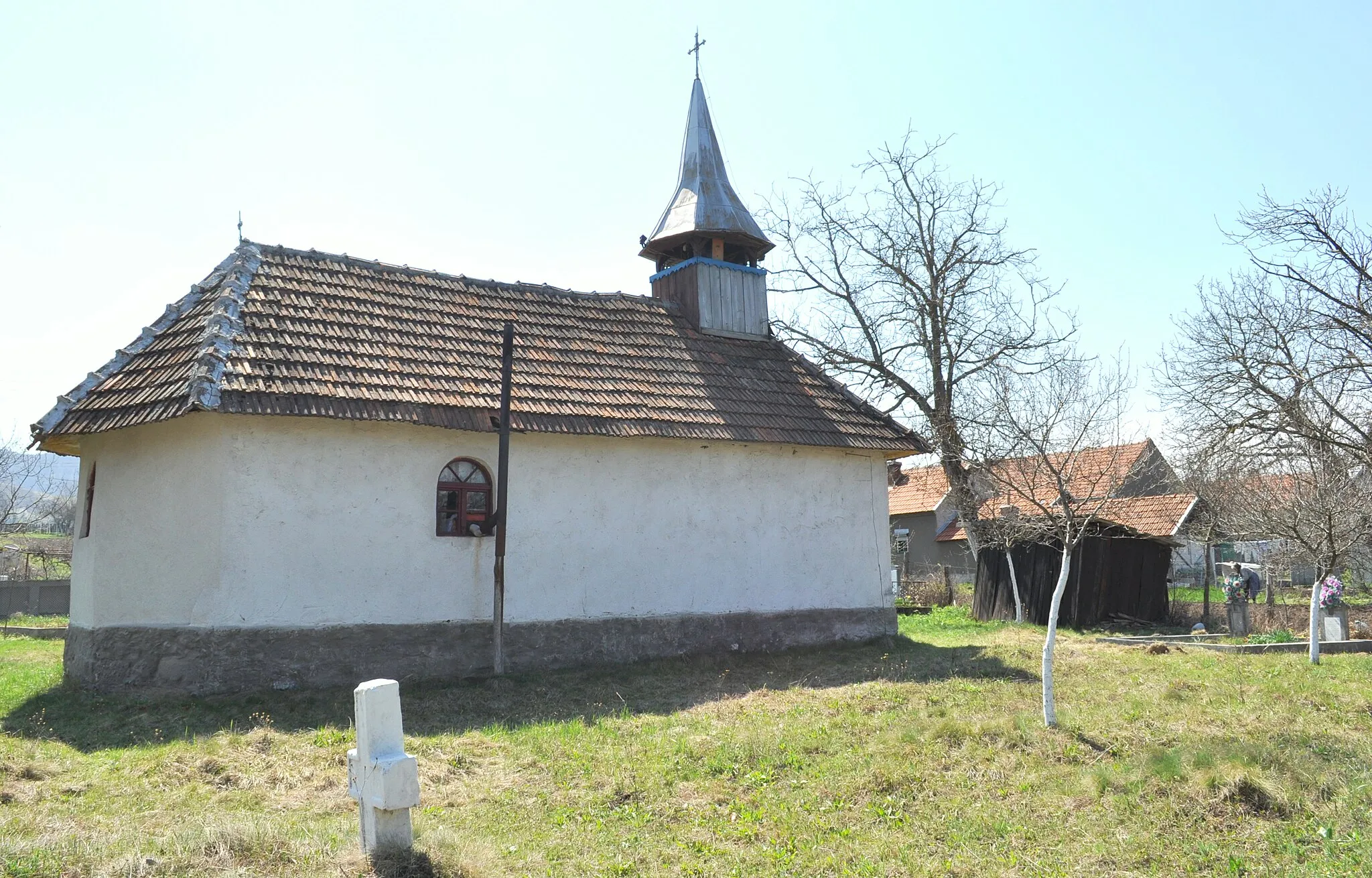 Photo showing: Biserica de lemn din Panc-Săliște, județul Hunedoara