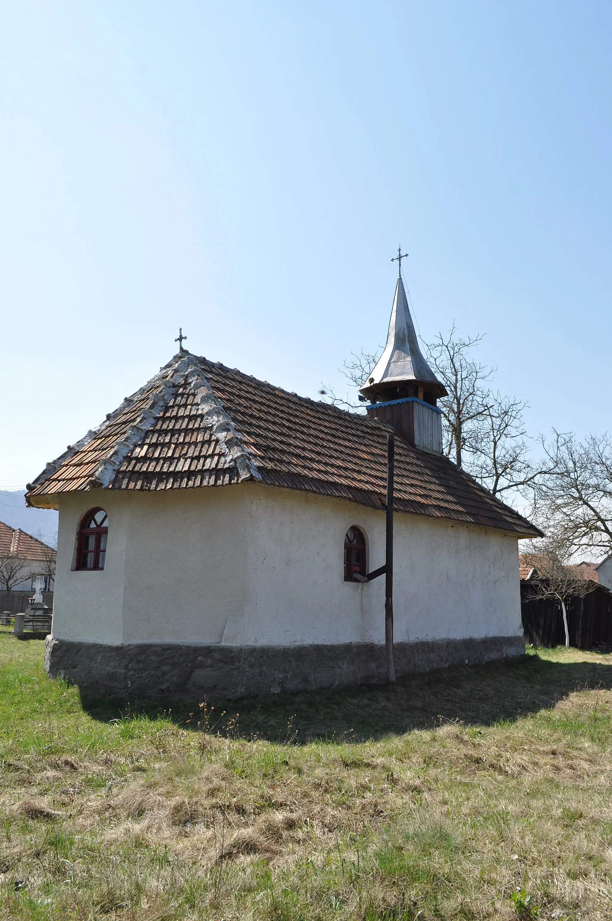 Photo showing: Biserica de lemn din Panc-Săliște, județul Hunedoara