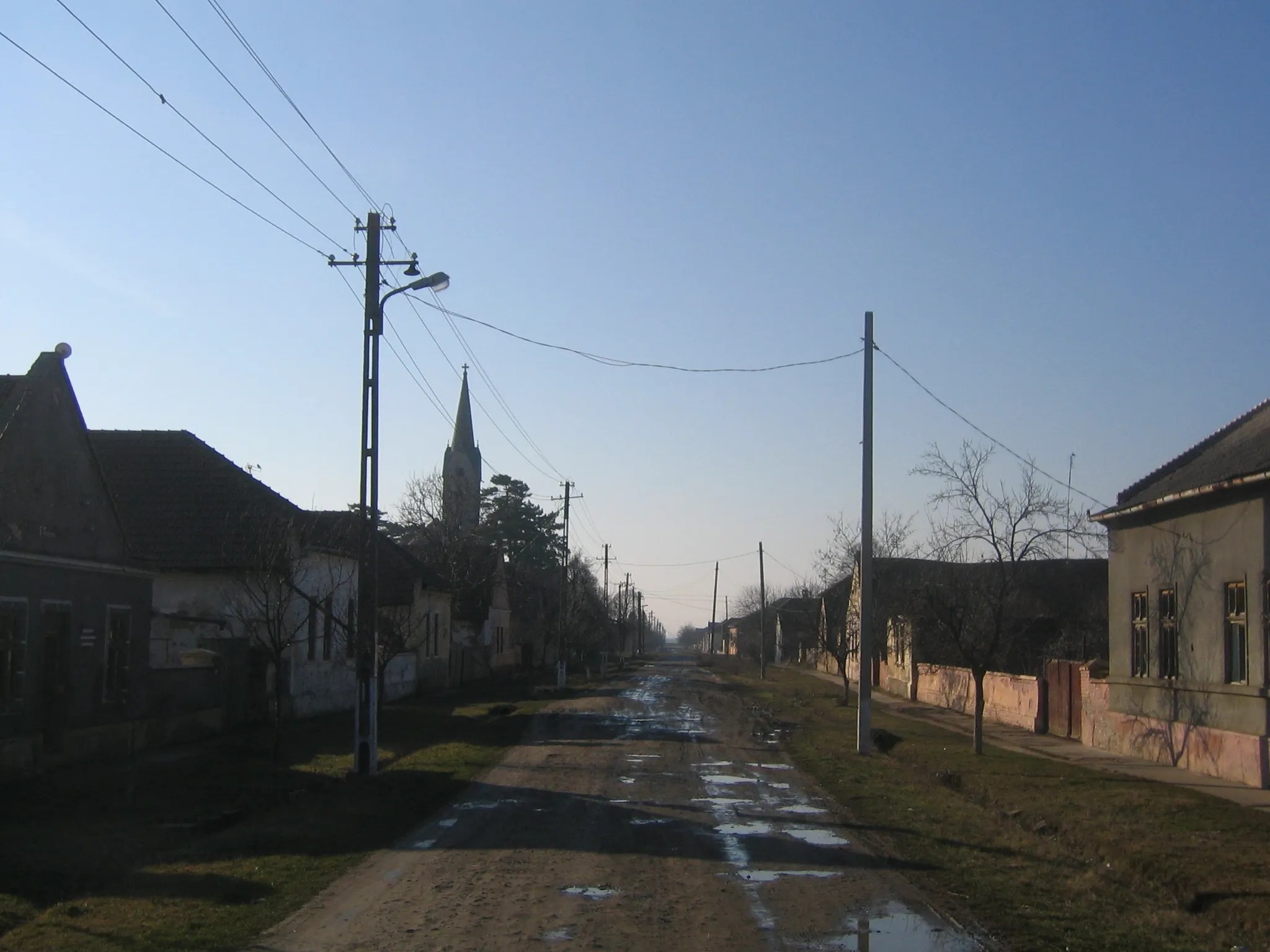 Photo showing: Uliță în Sânpetru Mic, Timiș