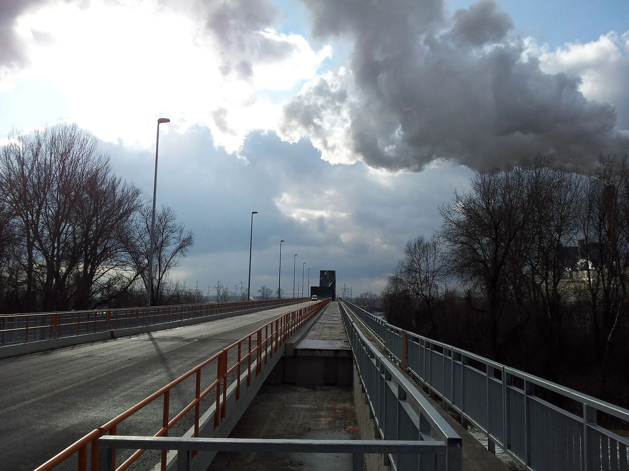 Photo showing: Bridge Obrenovac - Surčin in Progar.