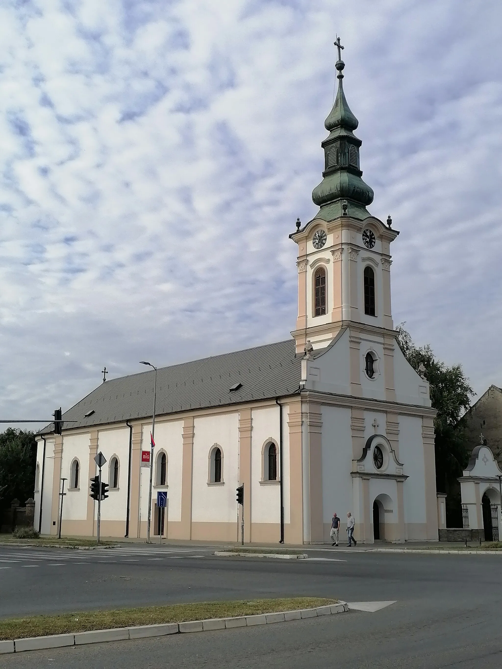 Photo showing: Свјетлопис словачке евангелистичке цркве у Старој Пазови.