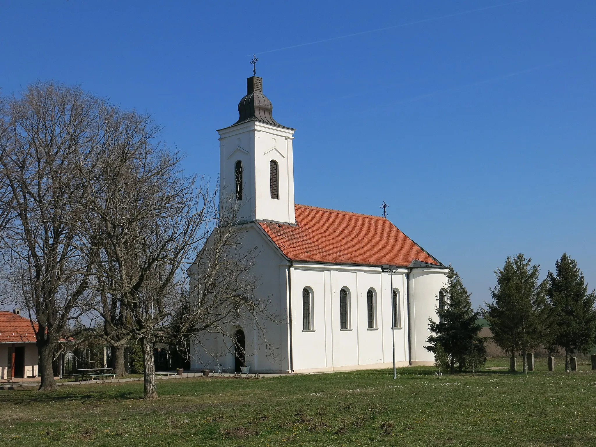 Photo showing: Velika Moštanica, Church of the birth of Virgin Mary