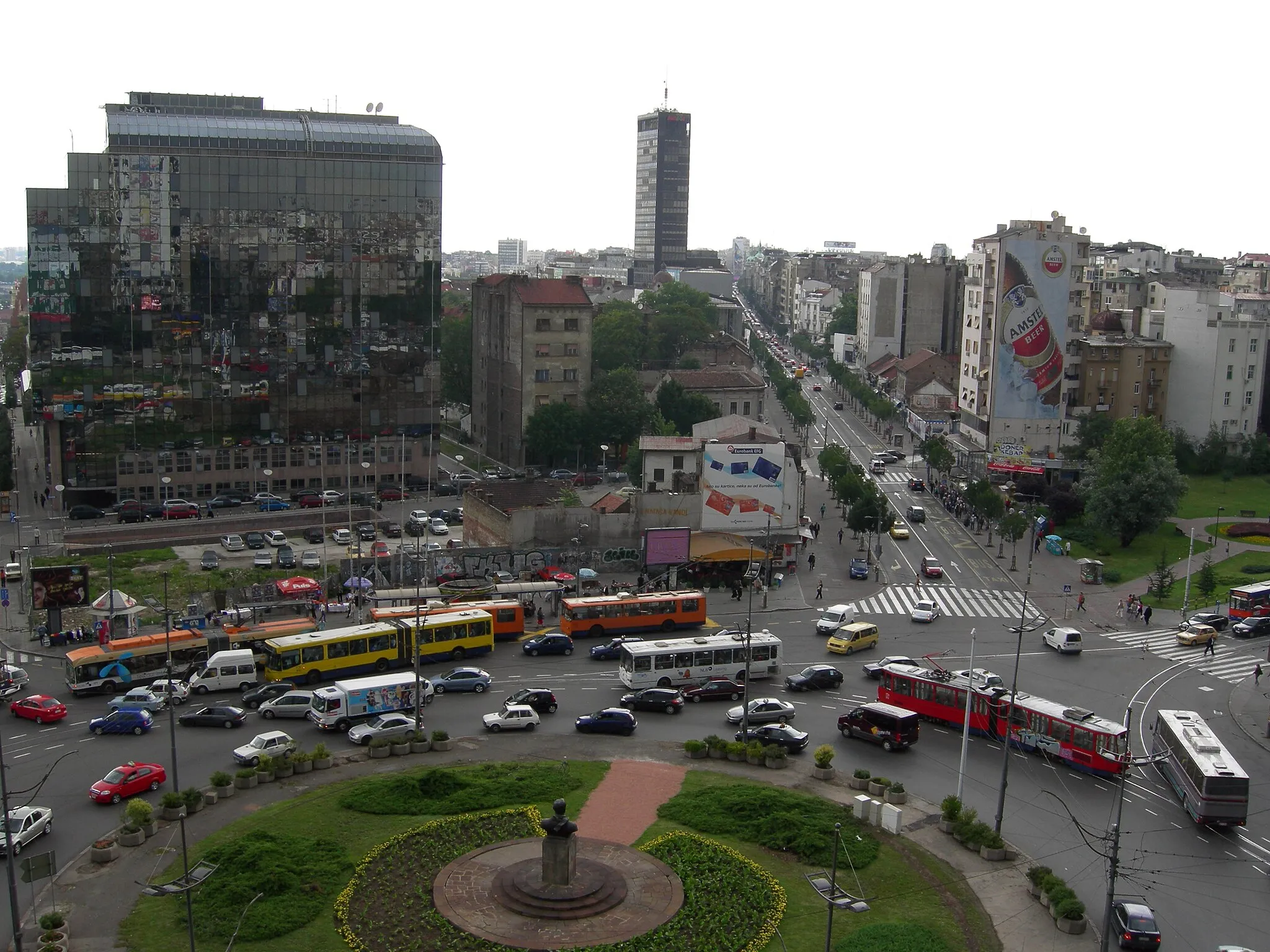 Photo showing: "Slavija" square in Belgrade