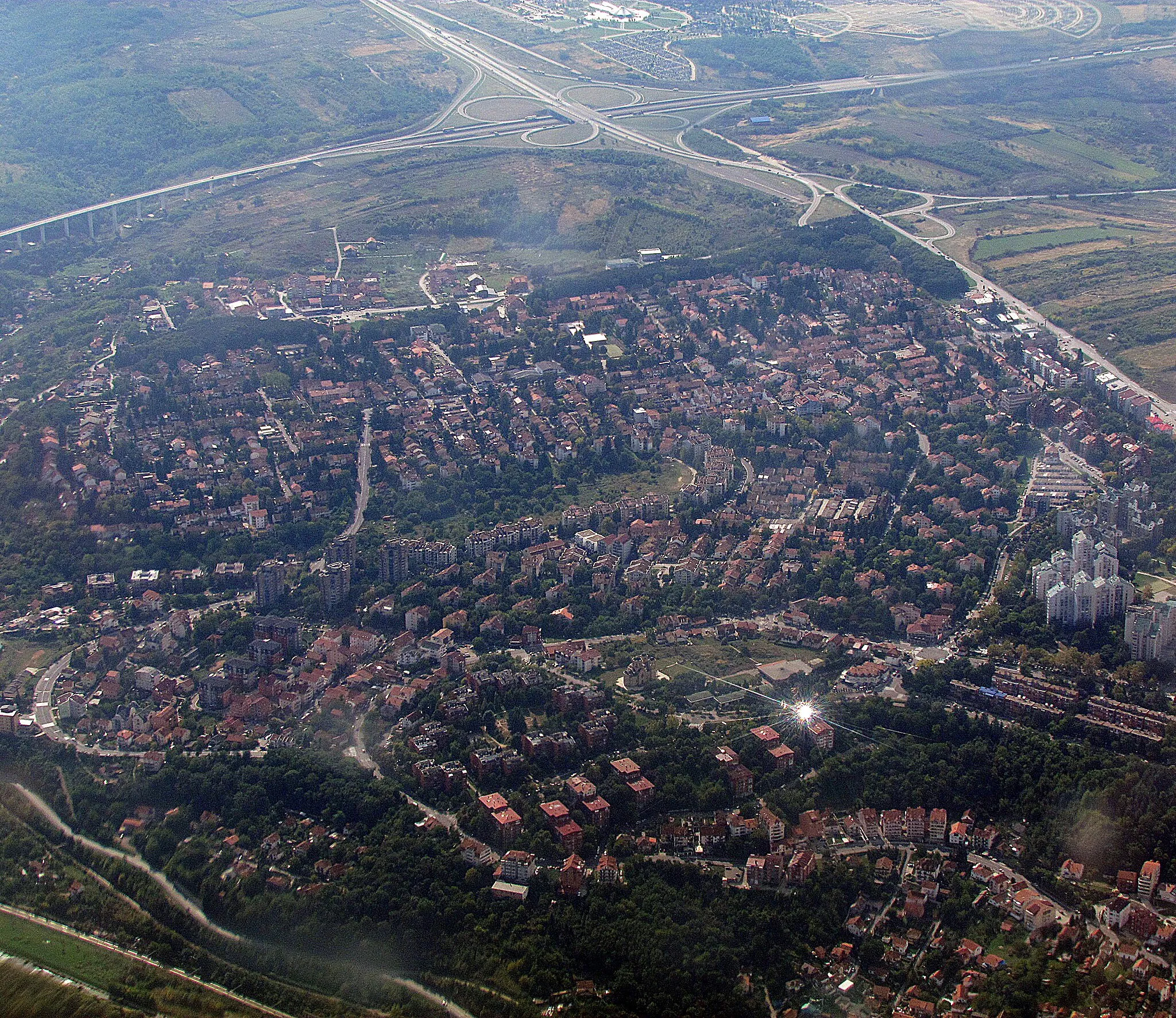 Photo showing: Petlovo brdo, suburb of Belgrade