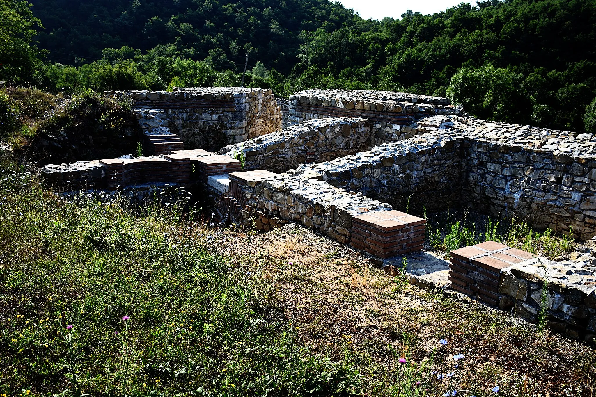 Photo showing: Carska palata Šarkamen, rekonstruisane zidine