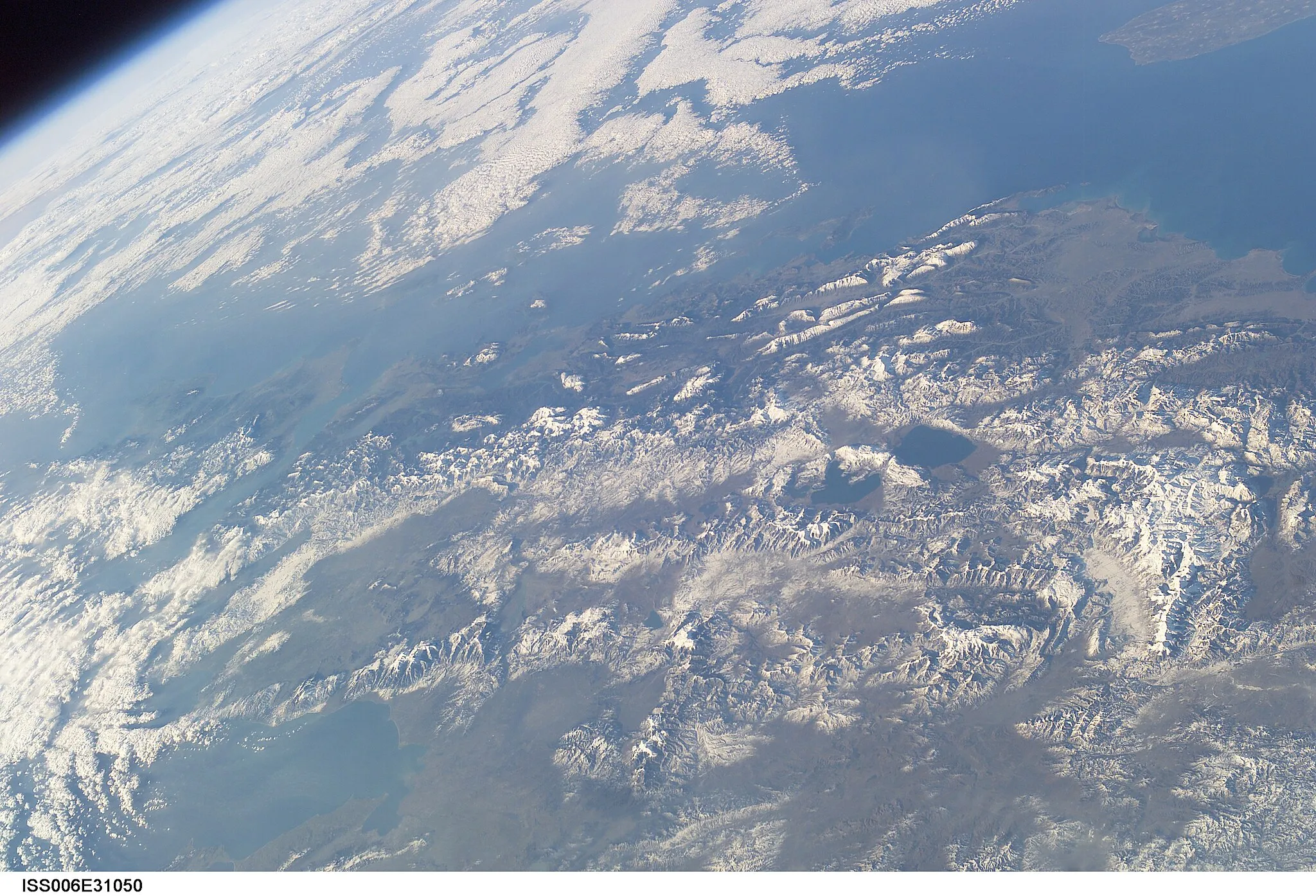 Photo showing: View of Greece taken during ISS Expedition 6.