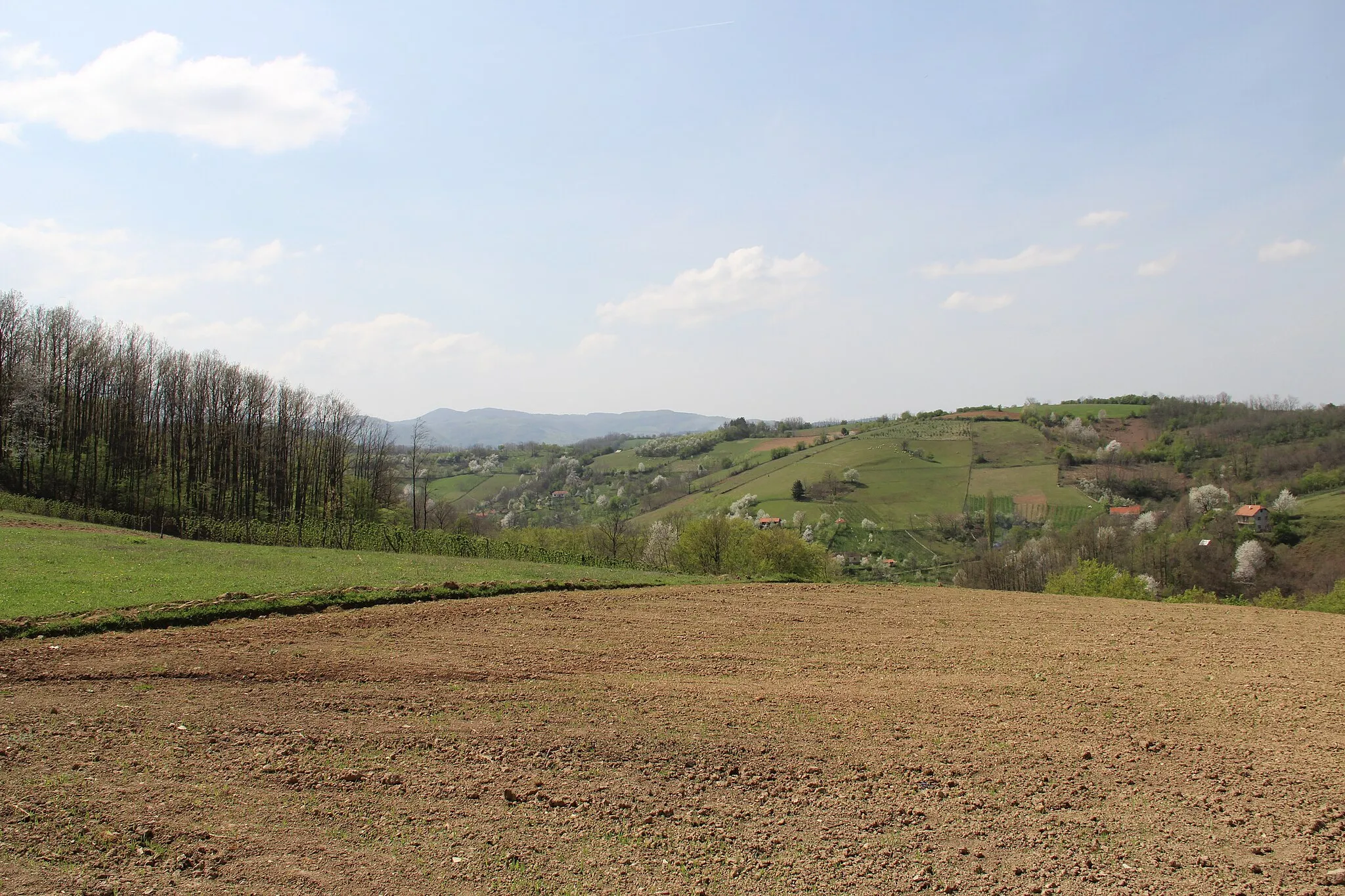 Photo showing: Bobova village - Municipality of Valjevo - Western Serbia - Panorama 12