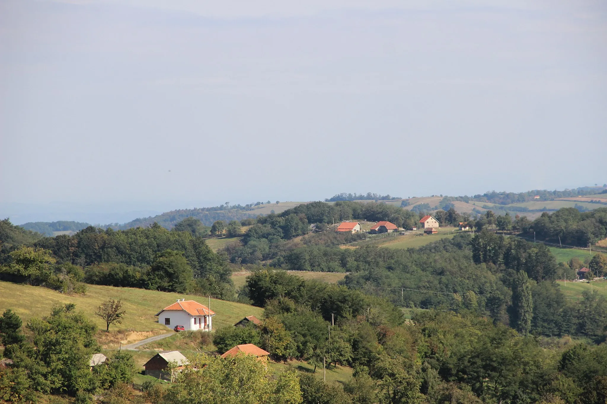 Photo showing: Stanina Reka village - Municipality of Valjevo - Western Serbia - Panorama 13