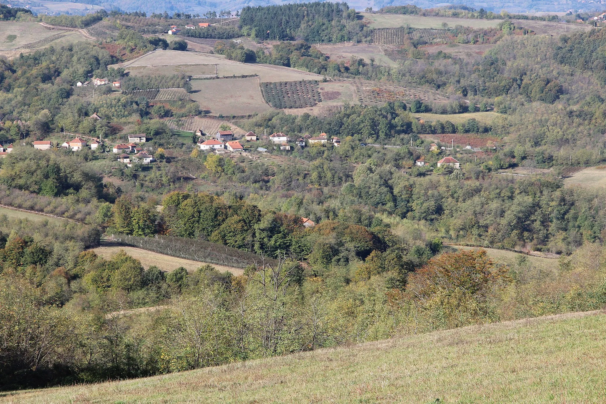 Photo showing: Lopatanj village - Municipality of Valjevo - Western Serbia - panorama 8