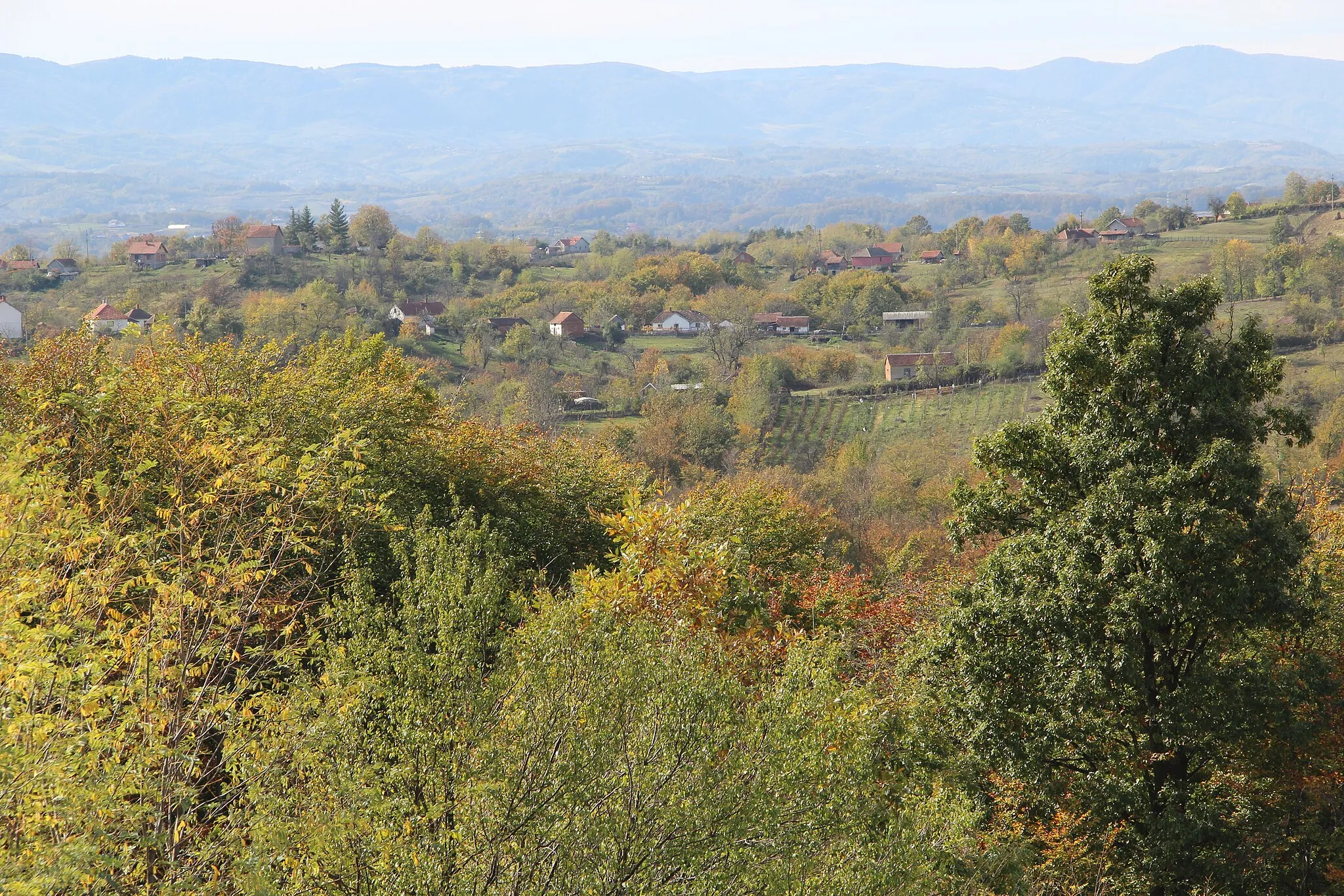Photo showing: Osečina selo village - Municipality of Osečina - Western Serbia - Panorama 7