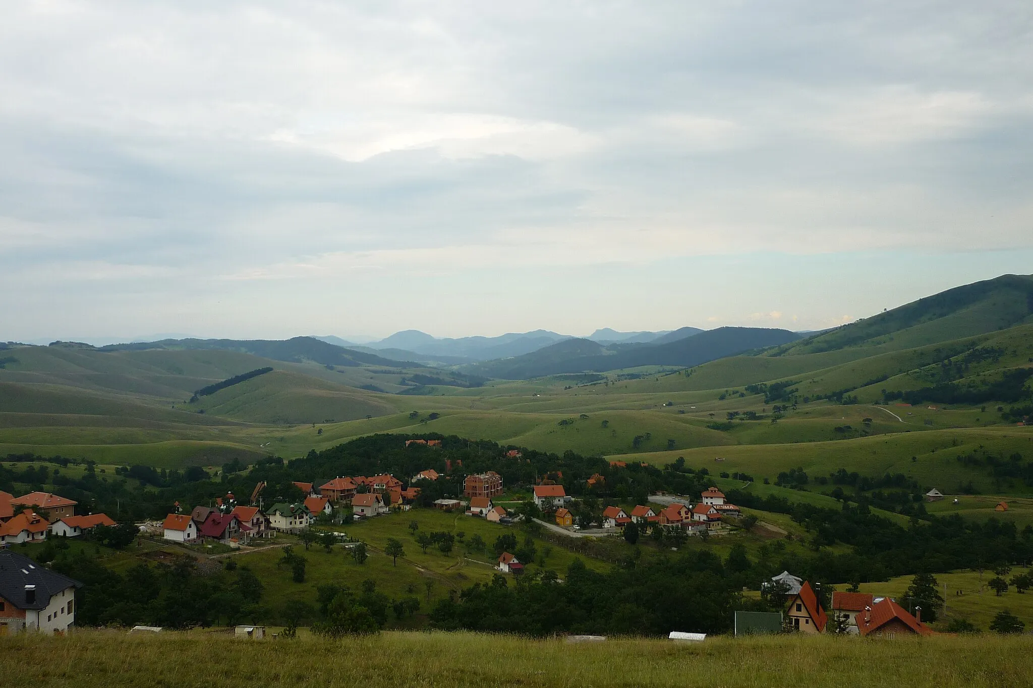 Photo showing: Thats a view, which you have on the Spomenik (Monument)