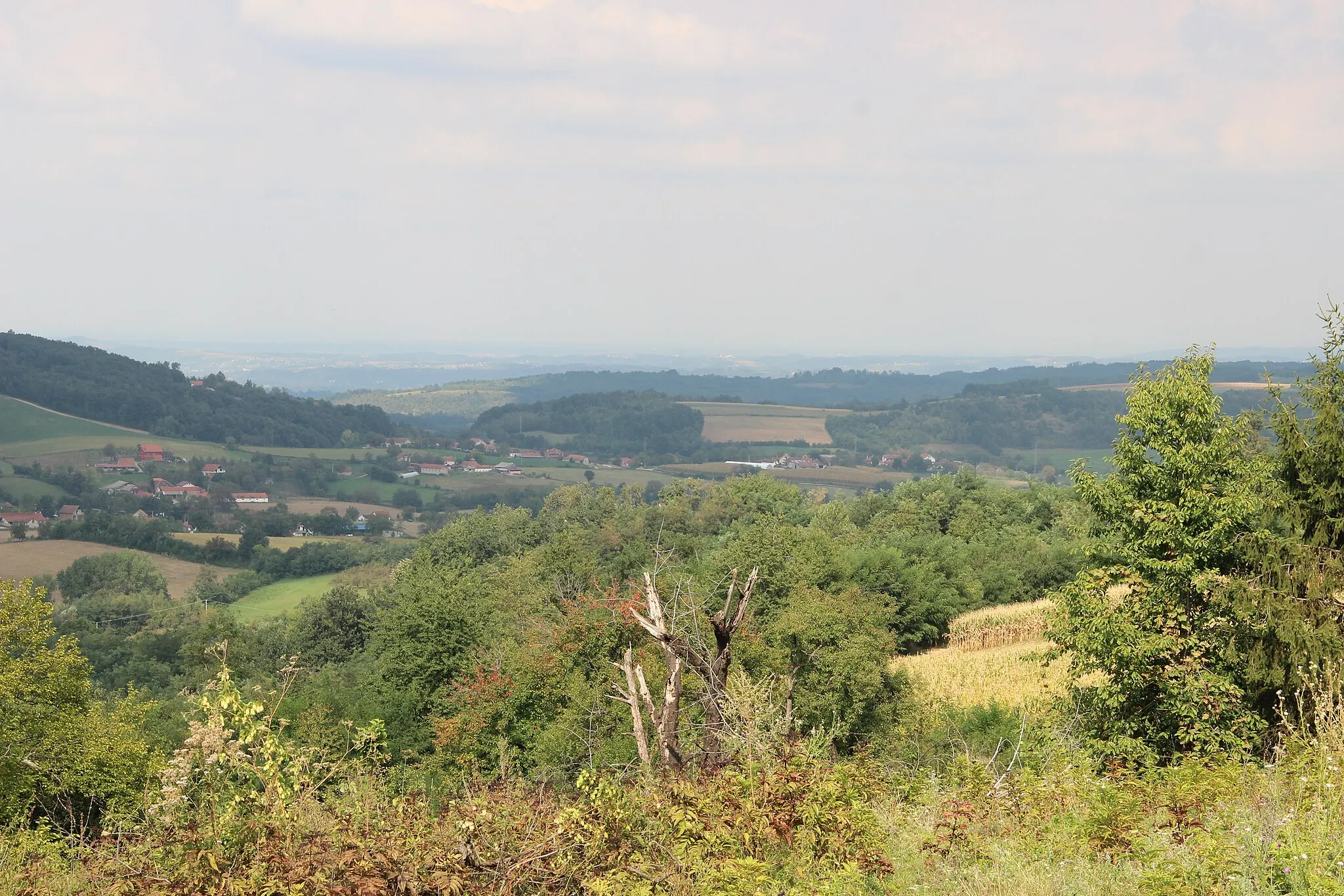 Photo showing: Osecenica village - Municipality of Mionica - Western Serbia - Panorama 12