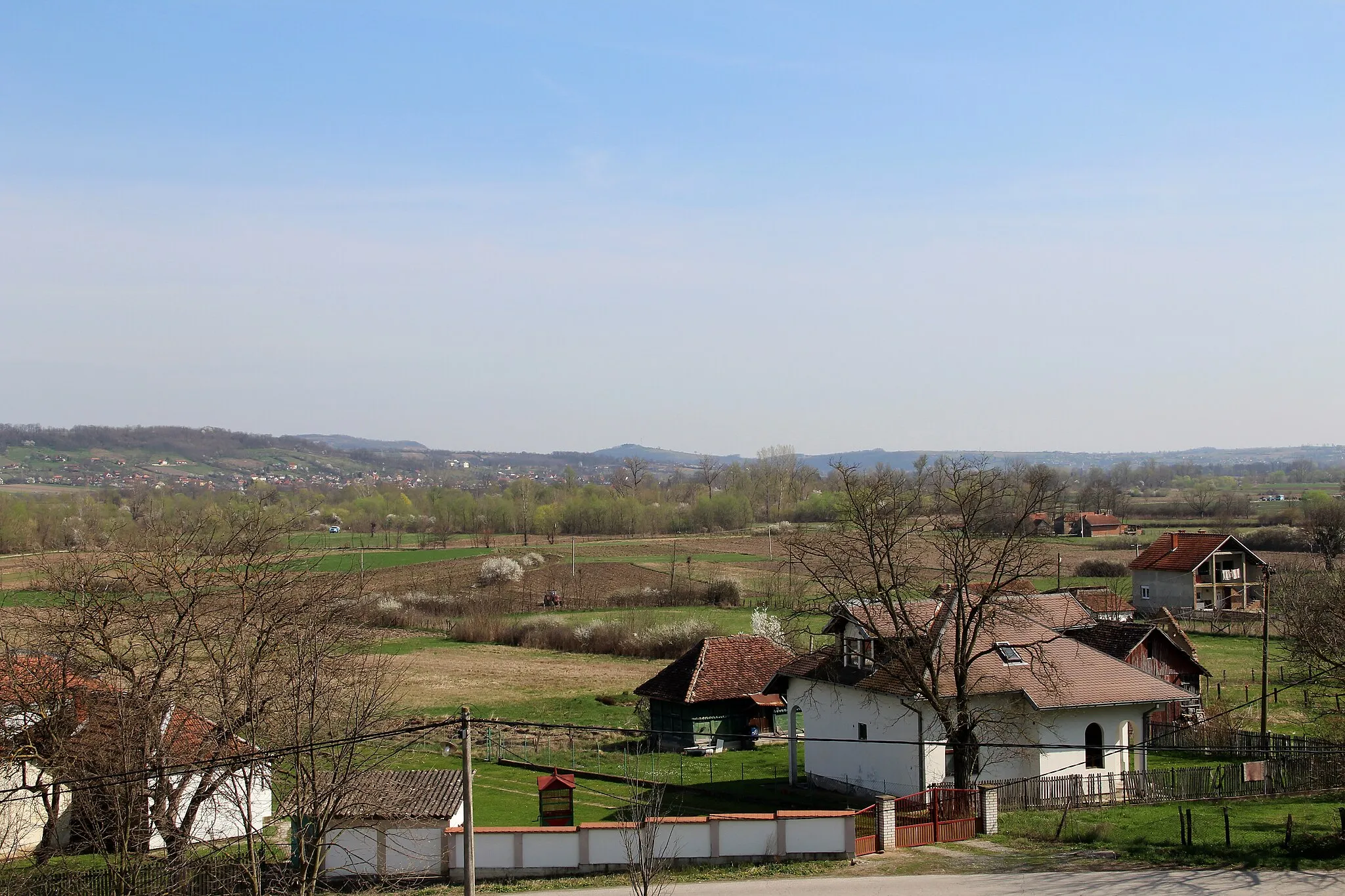 Photo showing: Šušeoka village - Municipality of Valjevo - Western Serbia - panorama - behind the village of Divci 2