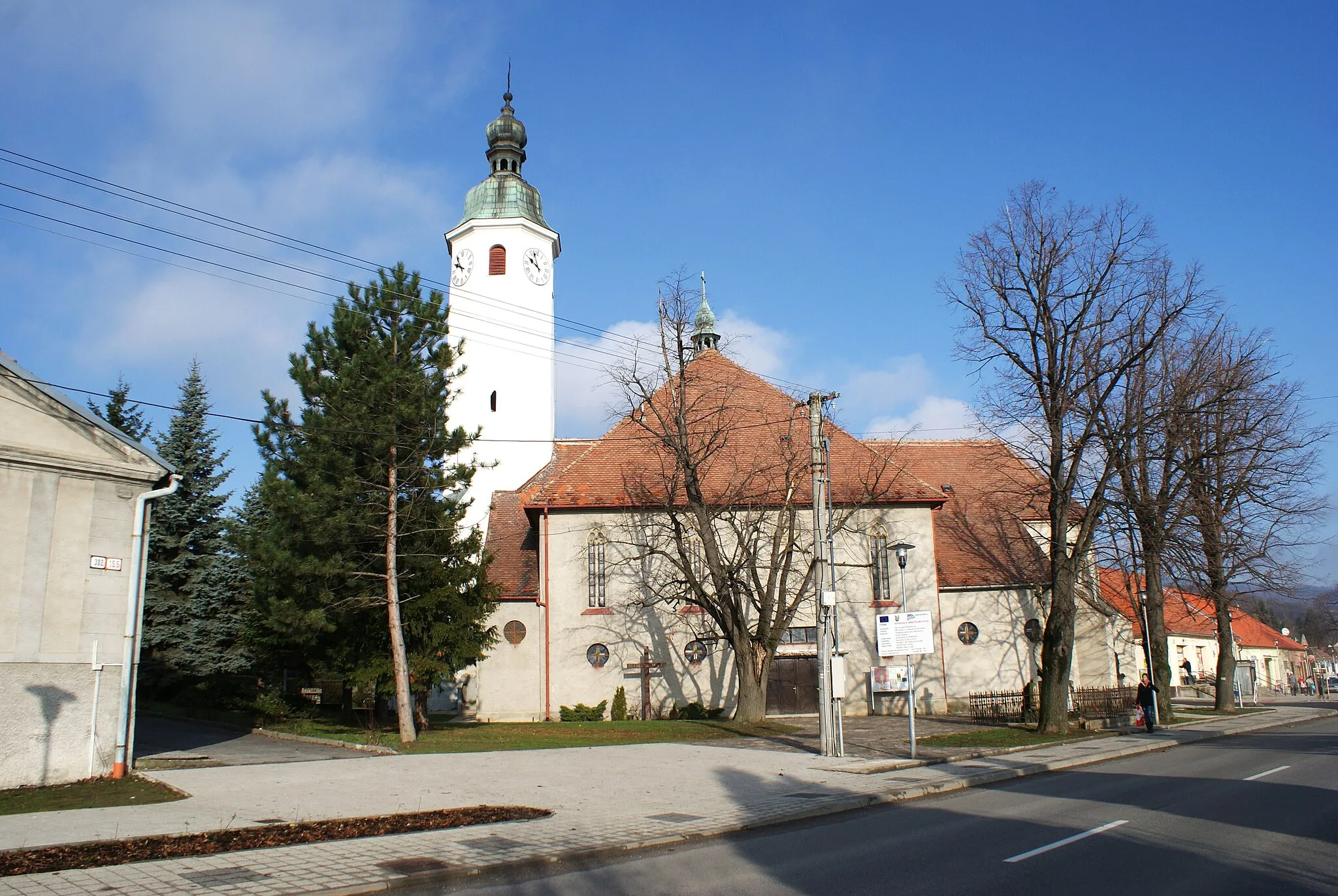 Photo showing: Church in Častá, Slovakia