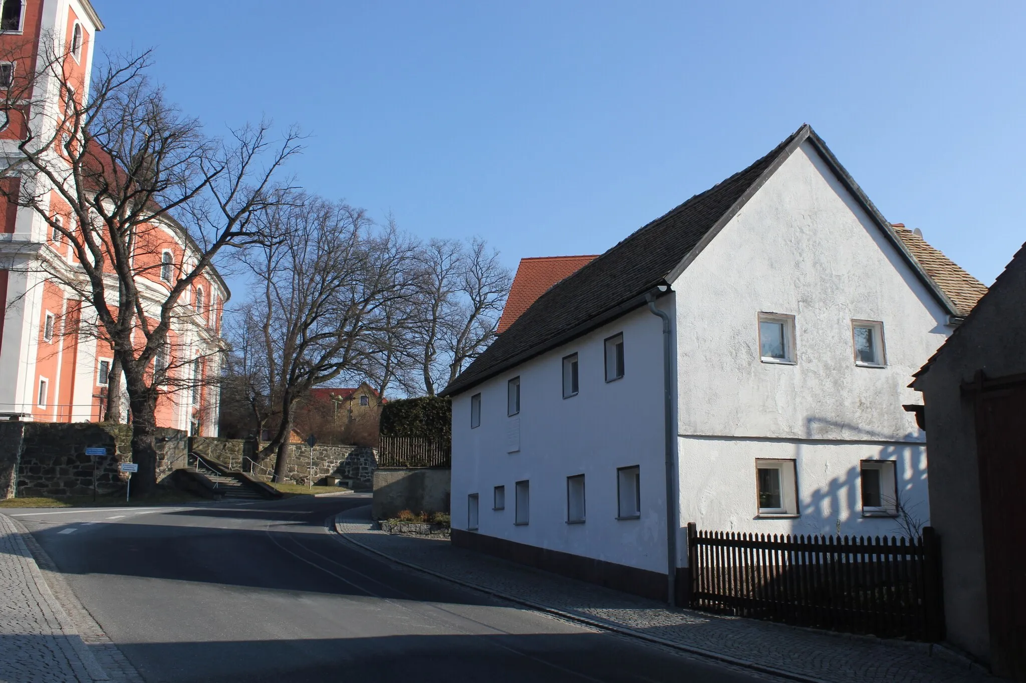 Photo showing: Njebjelčicy; ródny dom Jana Skale při Hłownej.