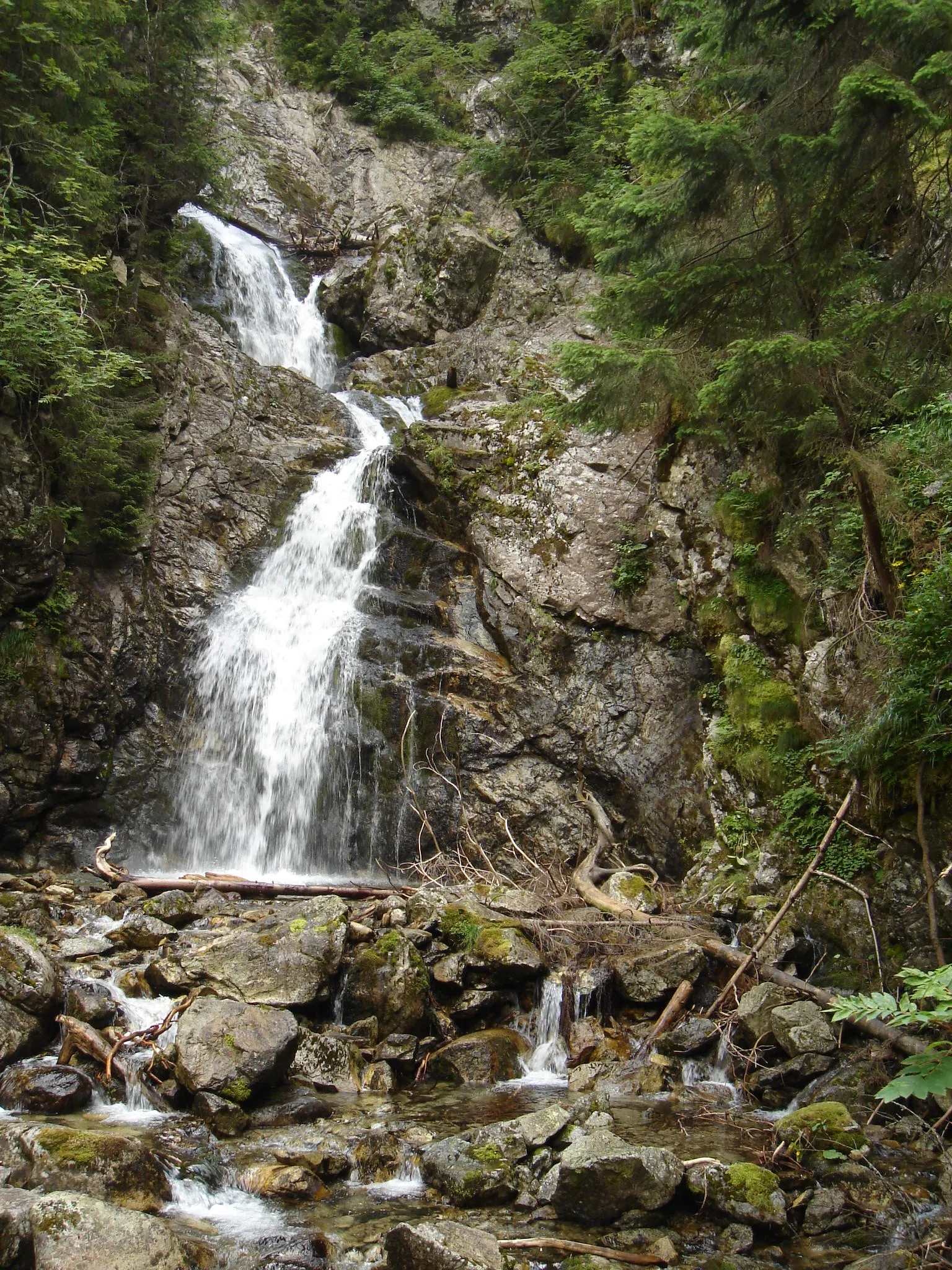 Photo showing: Kmeťov vodopád(waterfall), High Tatras, Slovakia