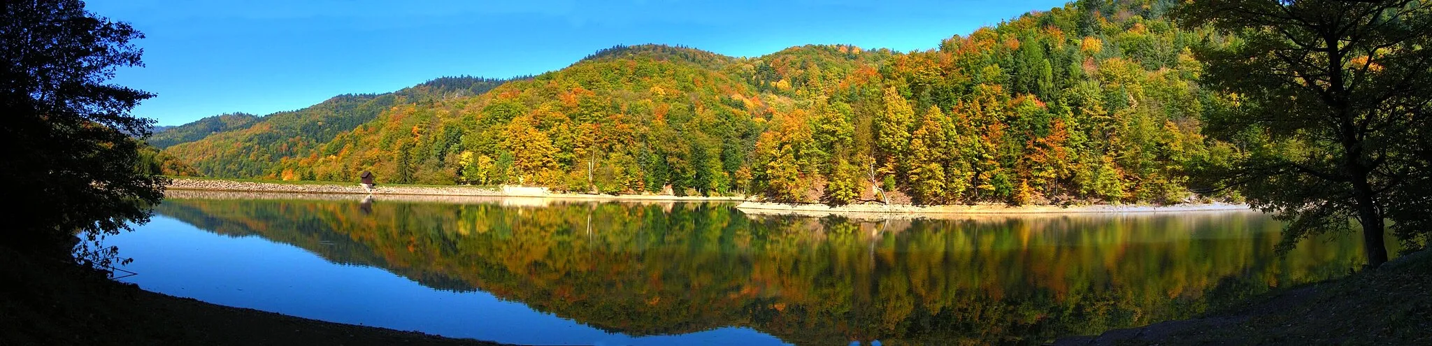 Photo showing: Panorama Lower Hodrusa water reservoir