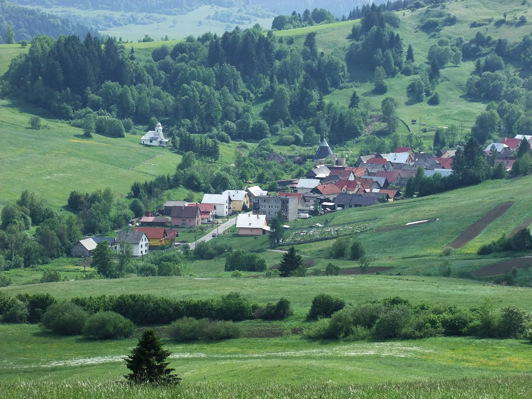 Photo showing: Zemianska Dedina, part of the village of Nižná, Orava region, Slovakia.