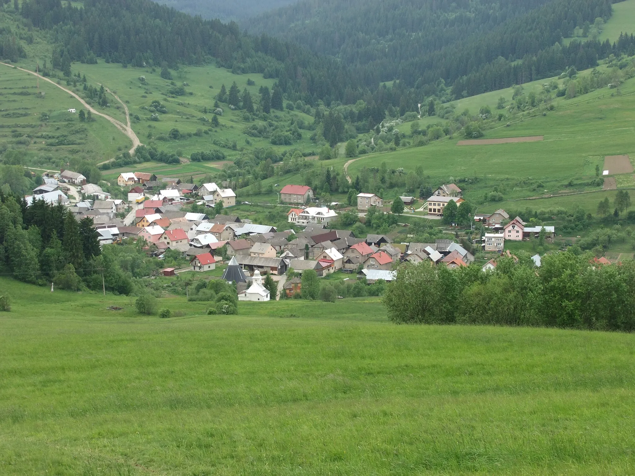 Photo showing: Zemianska Dedina, part of the village of Nižná, Orava region, Slovakia.