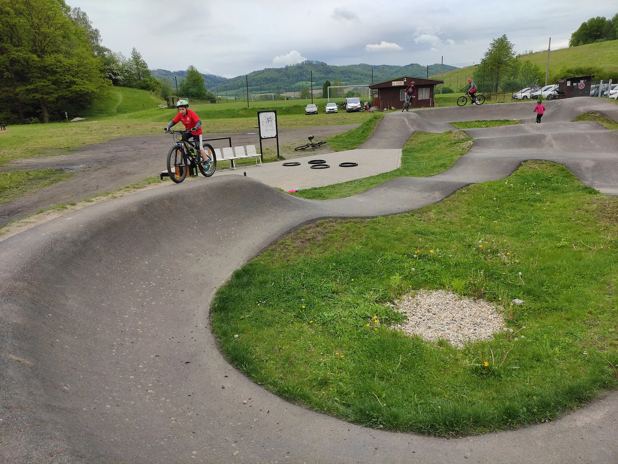 Photo showing: Pumptrack Staříč, Staříč, okres Frýdek-Místek