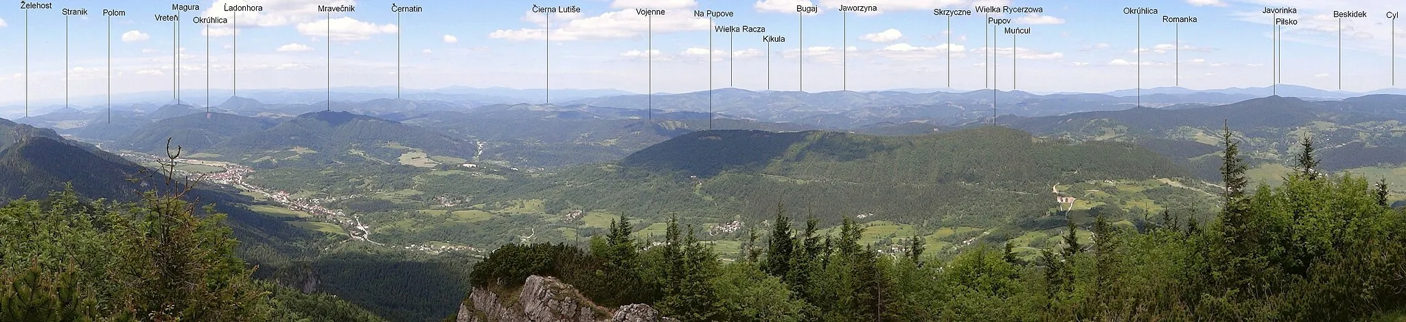 Photo showing: View from Malý Rozsutec