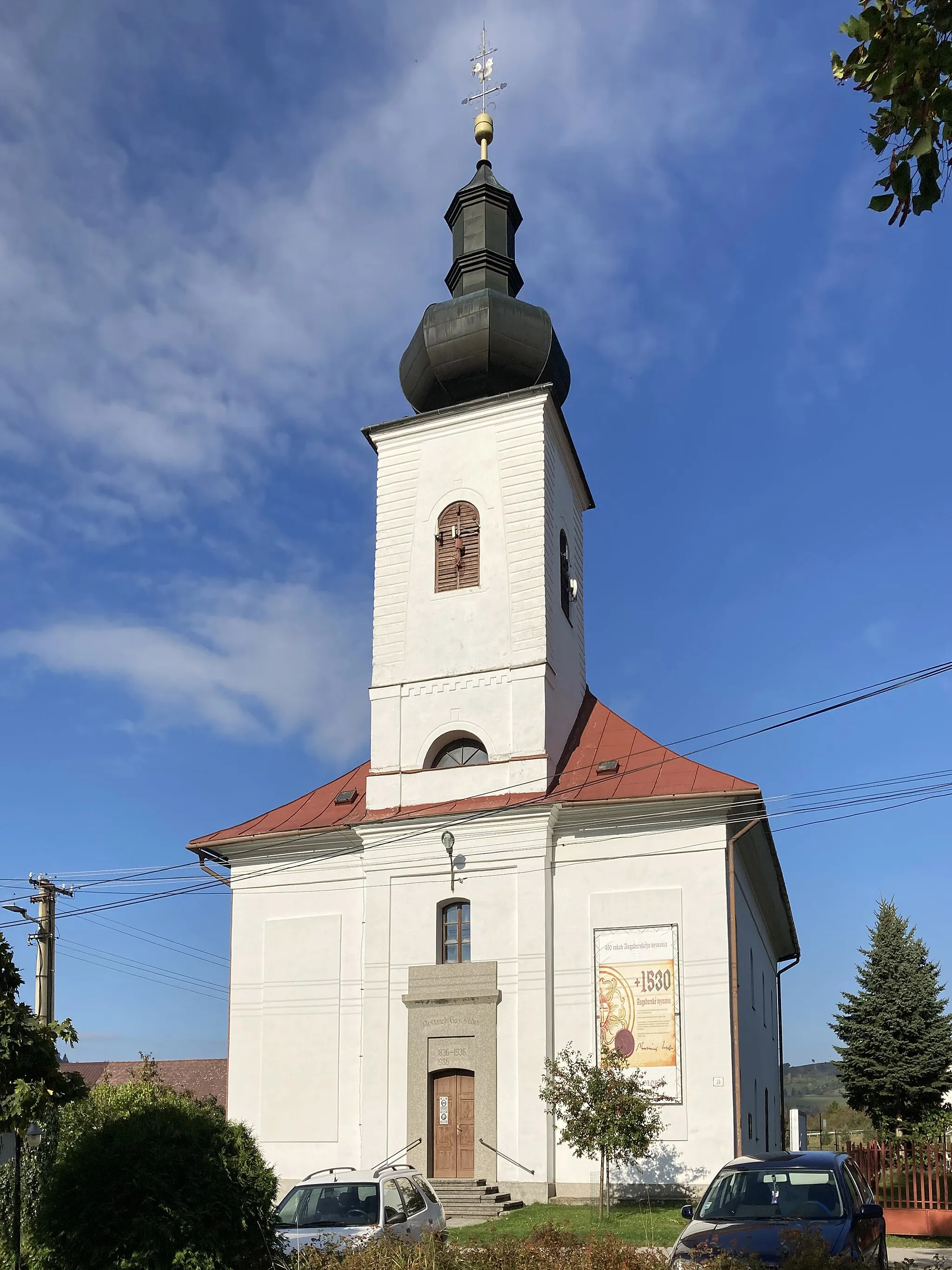 Photo showing: Lutheran Church in Jasenová from 1836, Slovakia.
