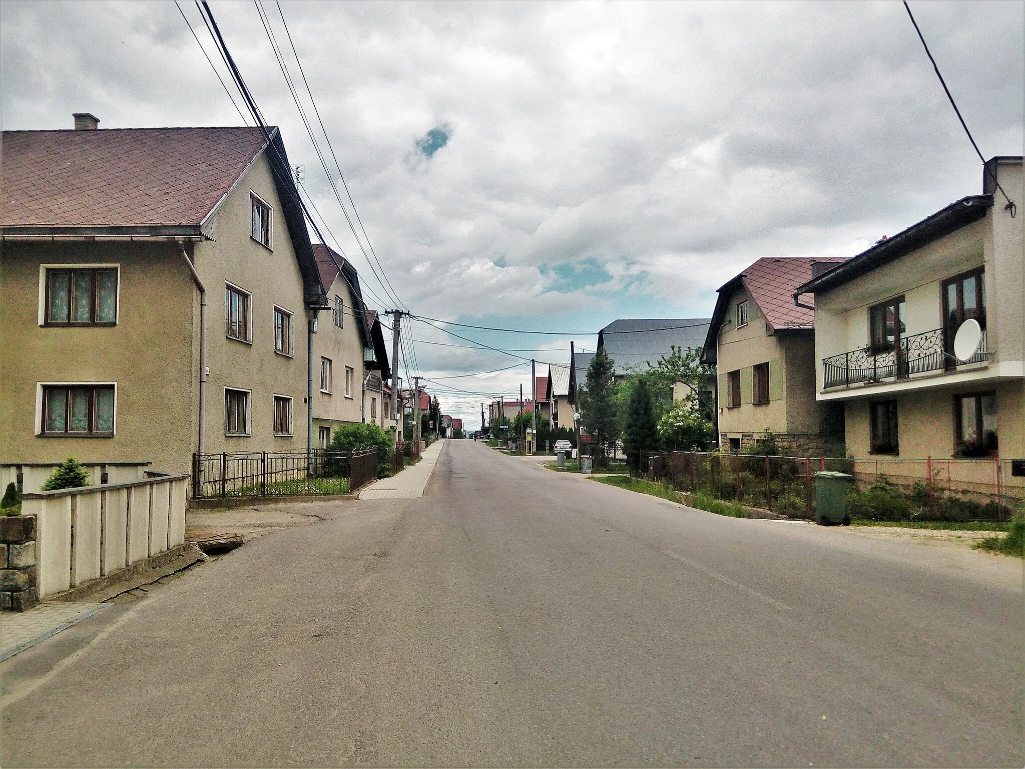 Photo showing: Centre of the village Suchá Hora/Sucha Góra in the Slovak region of Orava.