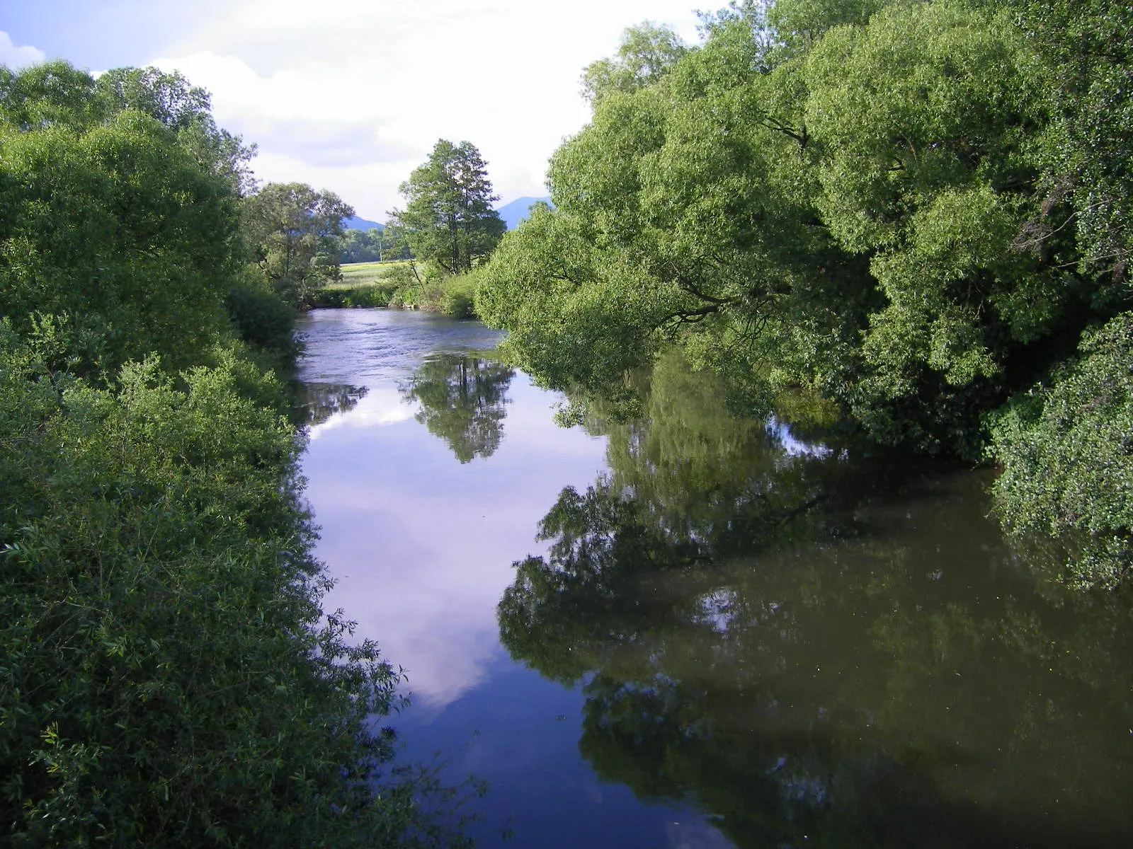 Photo showing: Košťany nad Turcom - the Turiec River