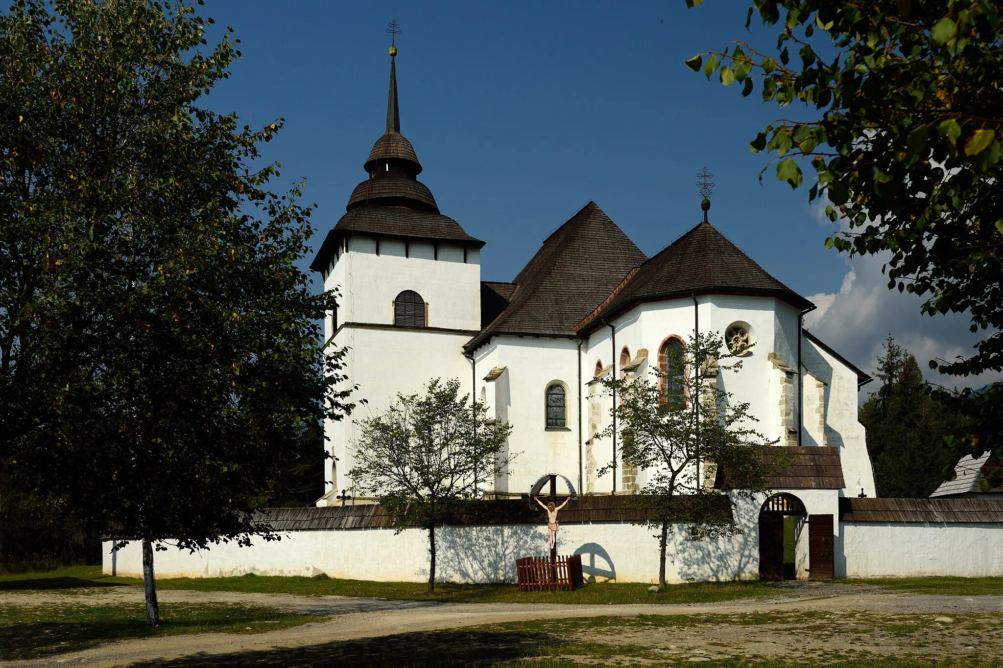 Photo showing: Church of The Virgin Mary in Museum of Liptov village - Slovakia