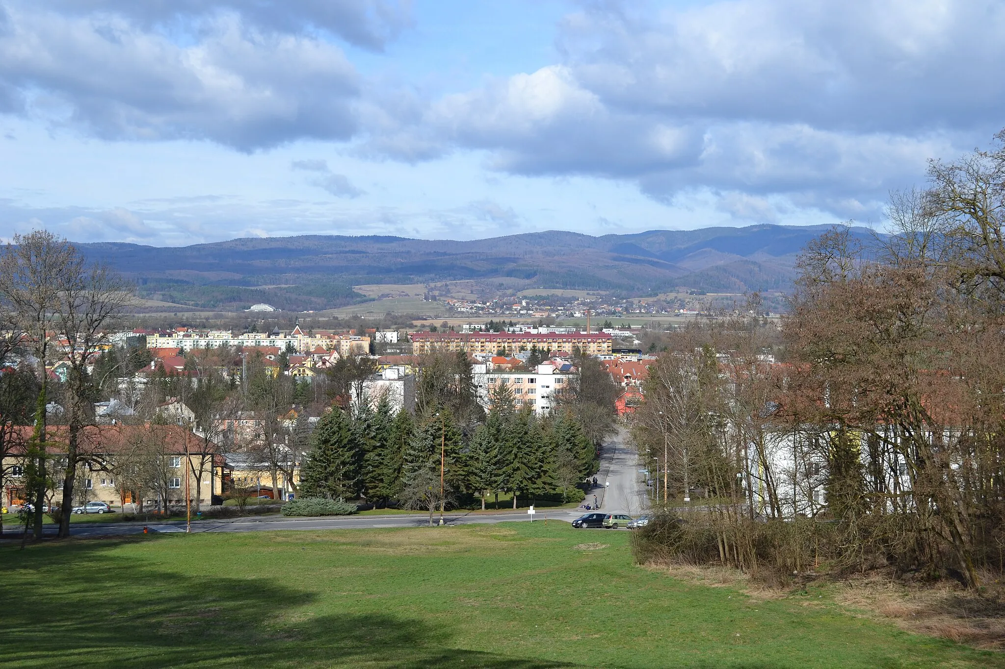 Photo showing: View of the town Sliač