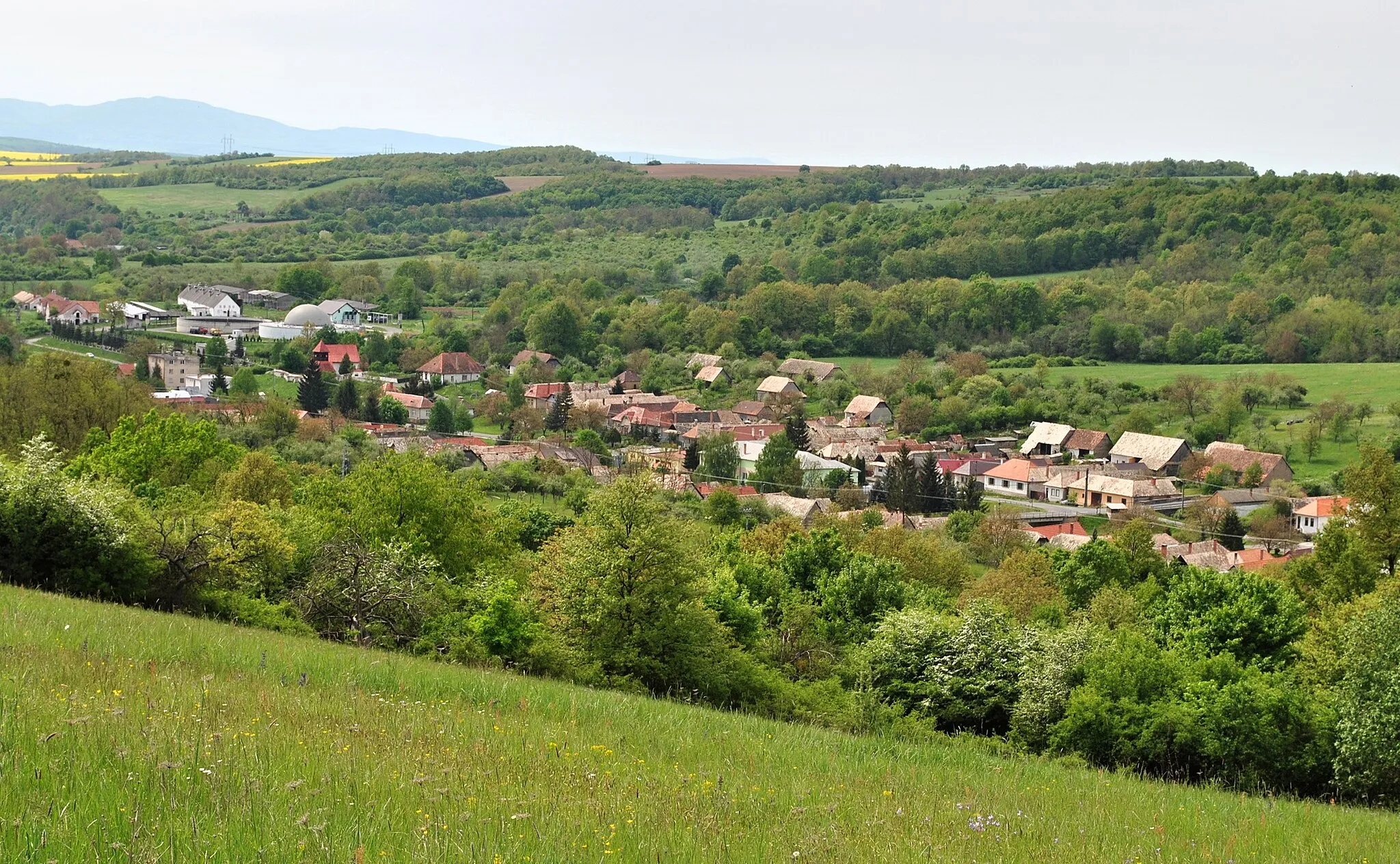 Photo showing: Ladzany, okr. Krupina - pohľad na obec