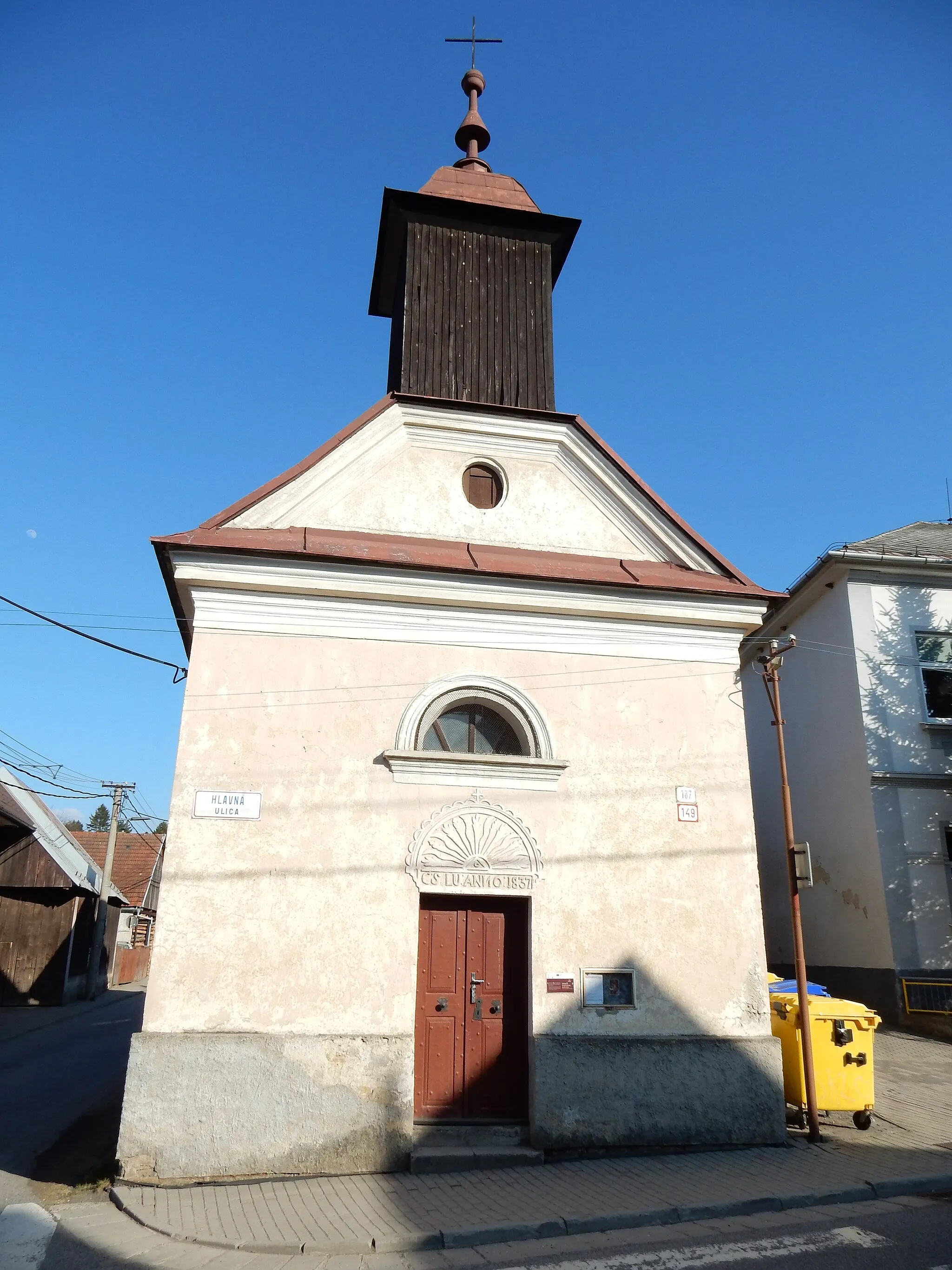 Photo showing: Závažná Poruba, okr. Liptovský Mikuláš - kaplnka sv. Lukáša evanjelistu z roku 1837