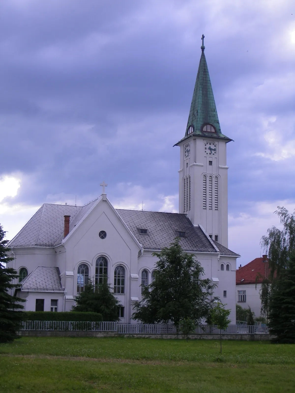 Photo showing: Turany - evangelic church