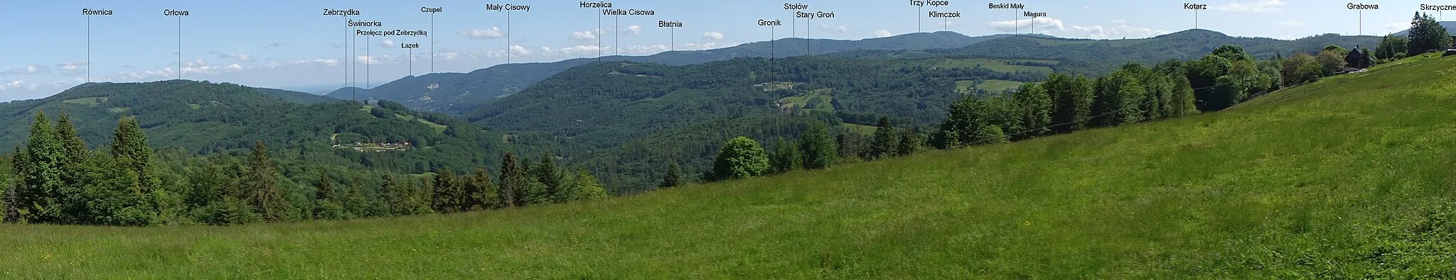 Photo showing: Trzy Kopce Wiślańskie - panorama