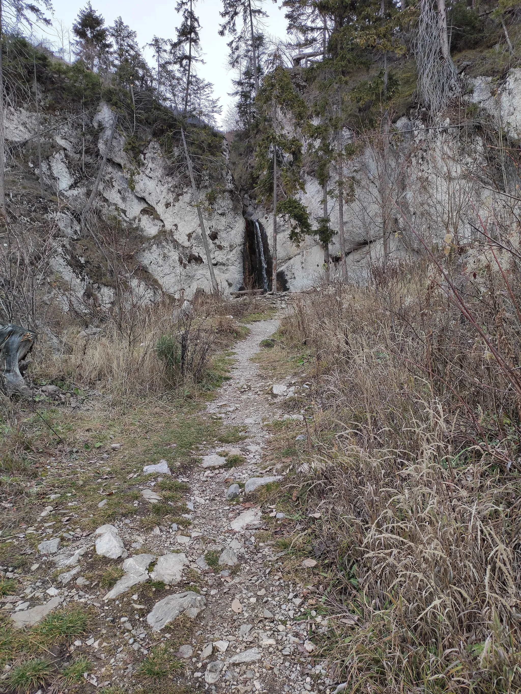 Photo showing: Poľovnícky vodopád, Borovec, Vysoké Tatry, Žilinský kraj, Slovensko