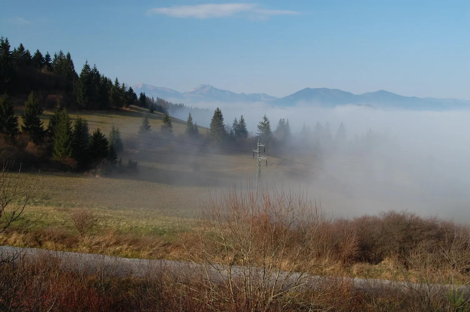 Photo showing: Fog in the valley