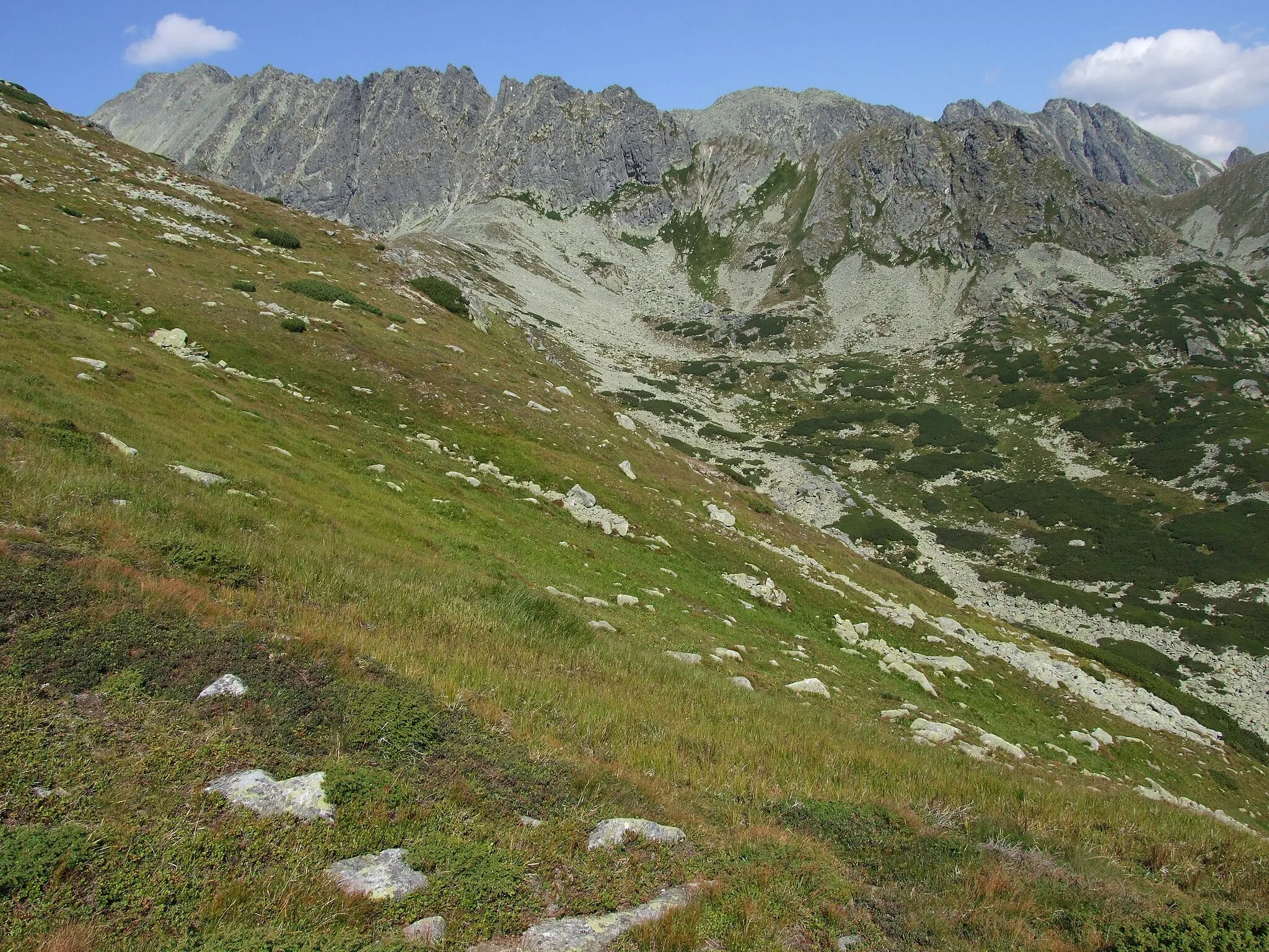 Photo showing: Dolina Ważecka i Jamska Grań, widok z Pawłowego Grzbietu