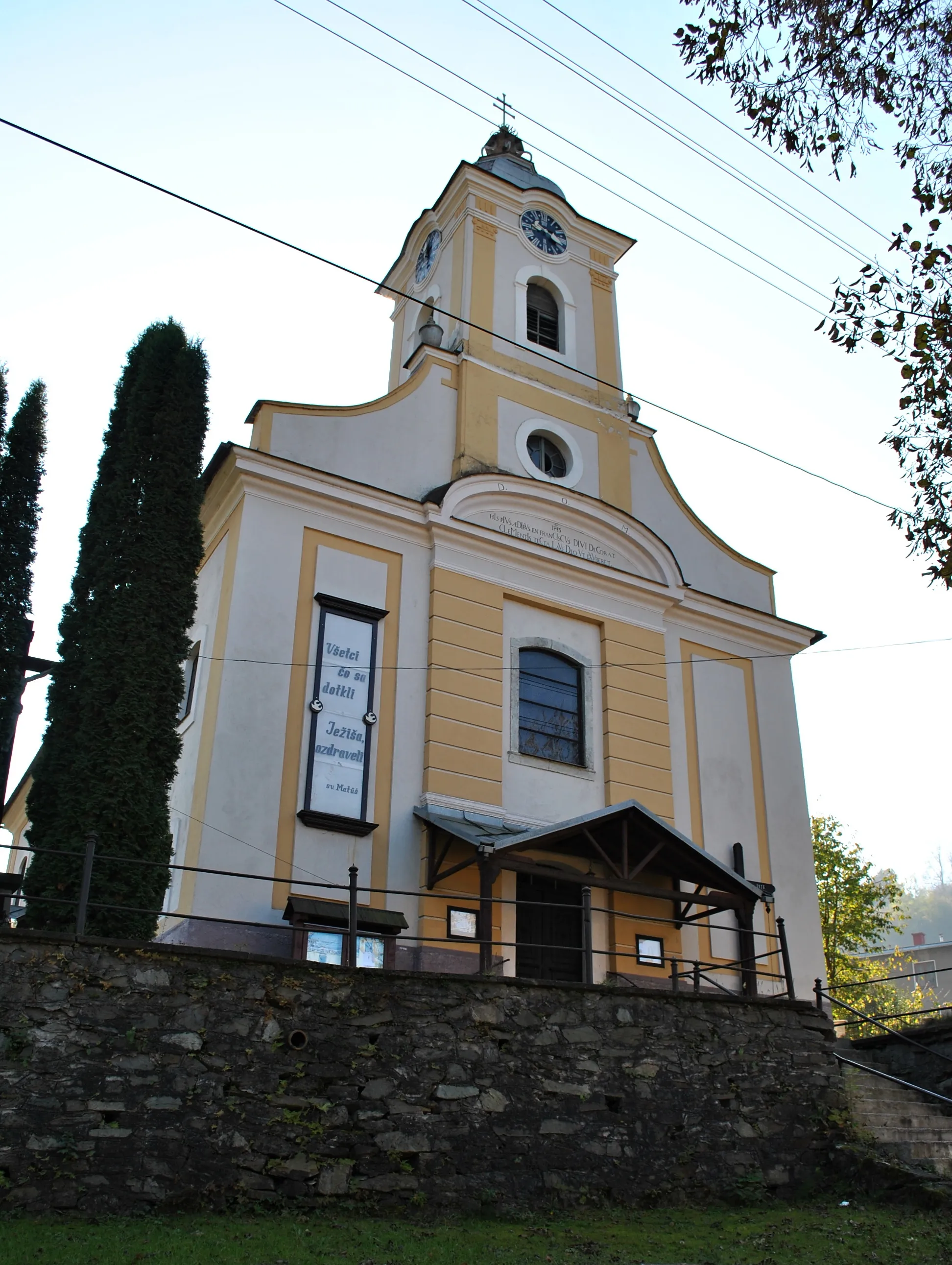 Photo showing: Hronec, okr. Brezno - rímsko-katolícky kostol Sv. Klementa