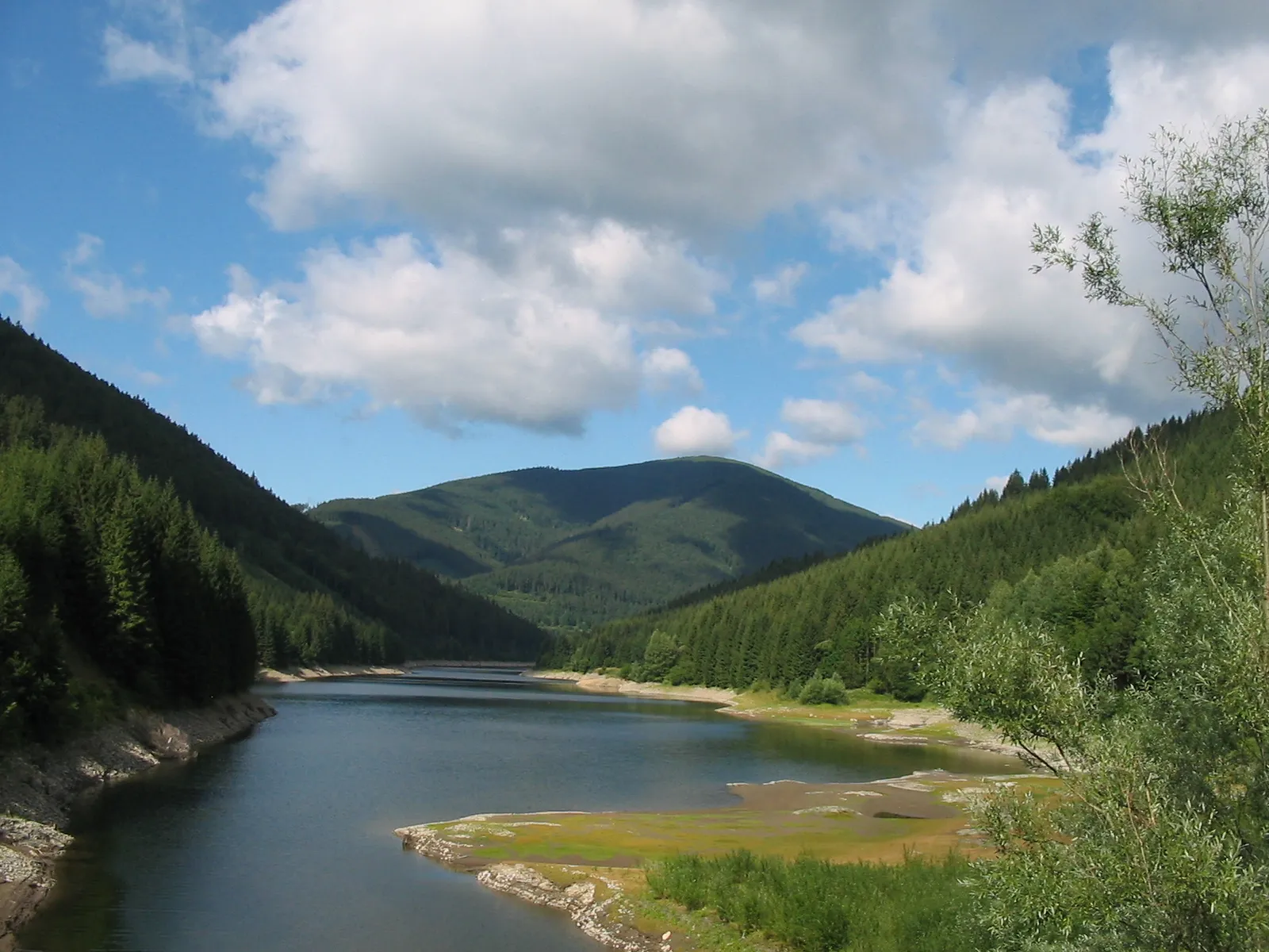Photo showing: panorama masívu hory Smrk z Masarykova údolí.