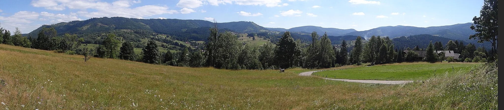 Photo showing: Panorama widokowa z Kubieszówki w miejscowości Glinka