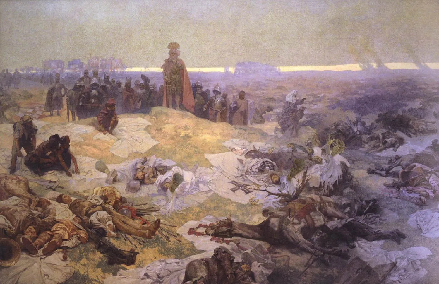 Photo showing: Alphonse Mucha, Slavic Epic - After the Battle of Grunwald: The Solidarity of the Northern Slavs