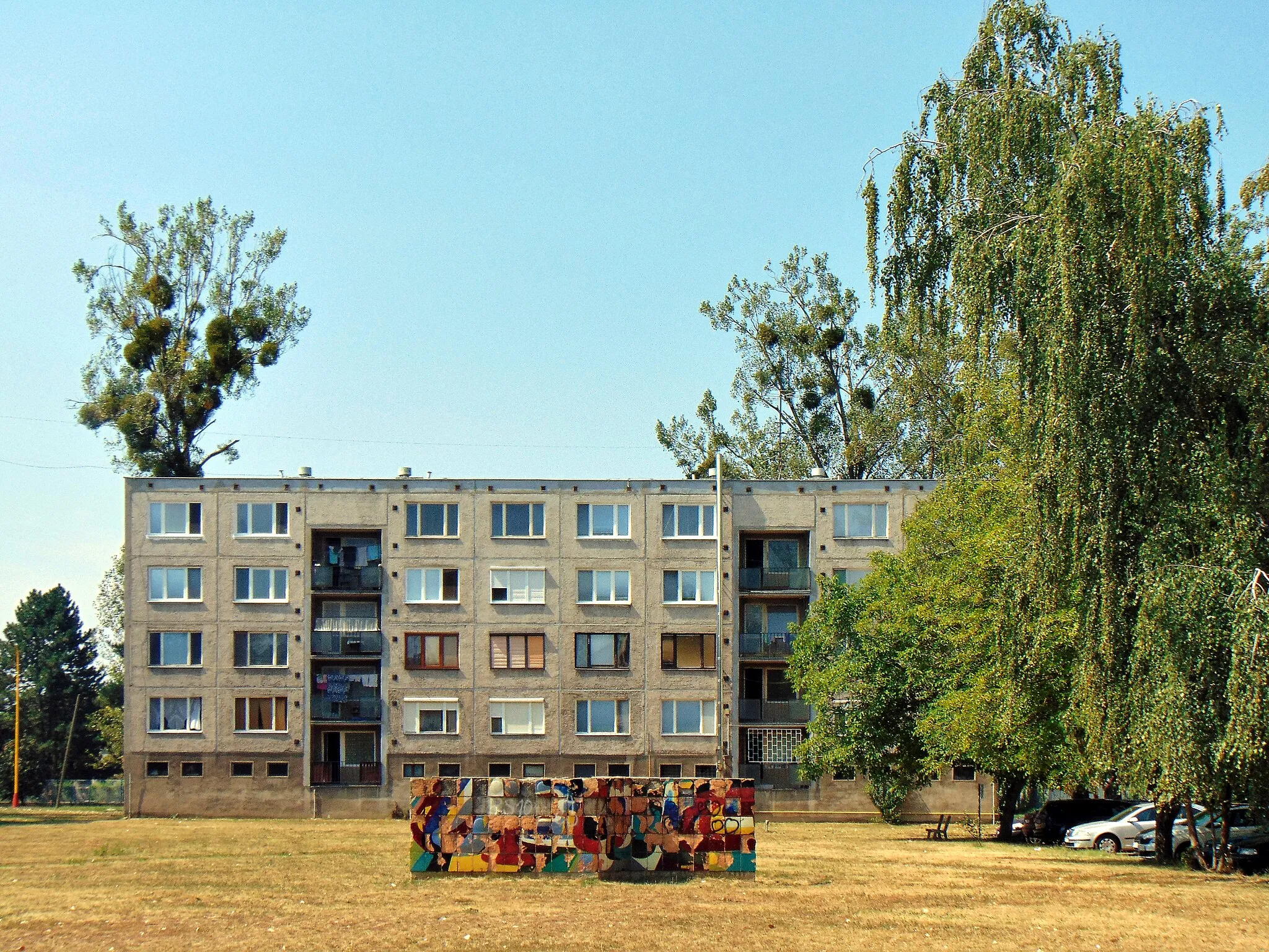 Photo showing: A housing estate in Čierna nad Tisou, eastern Slovakia.